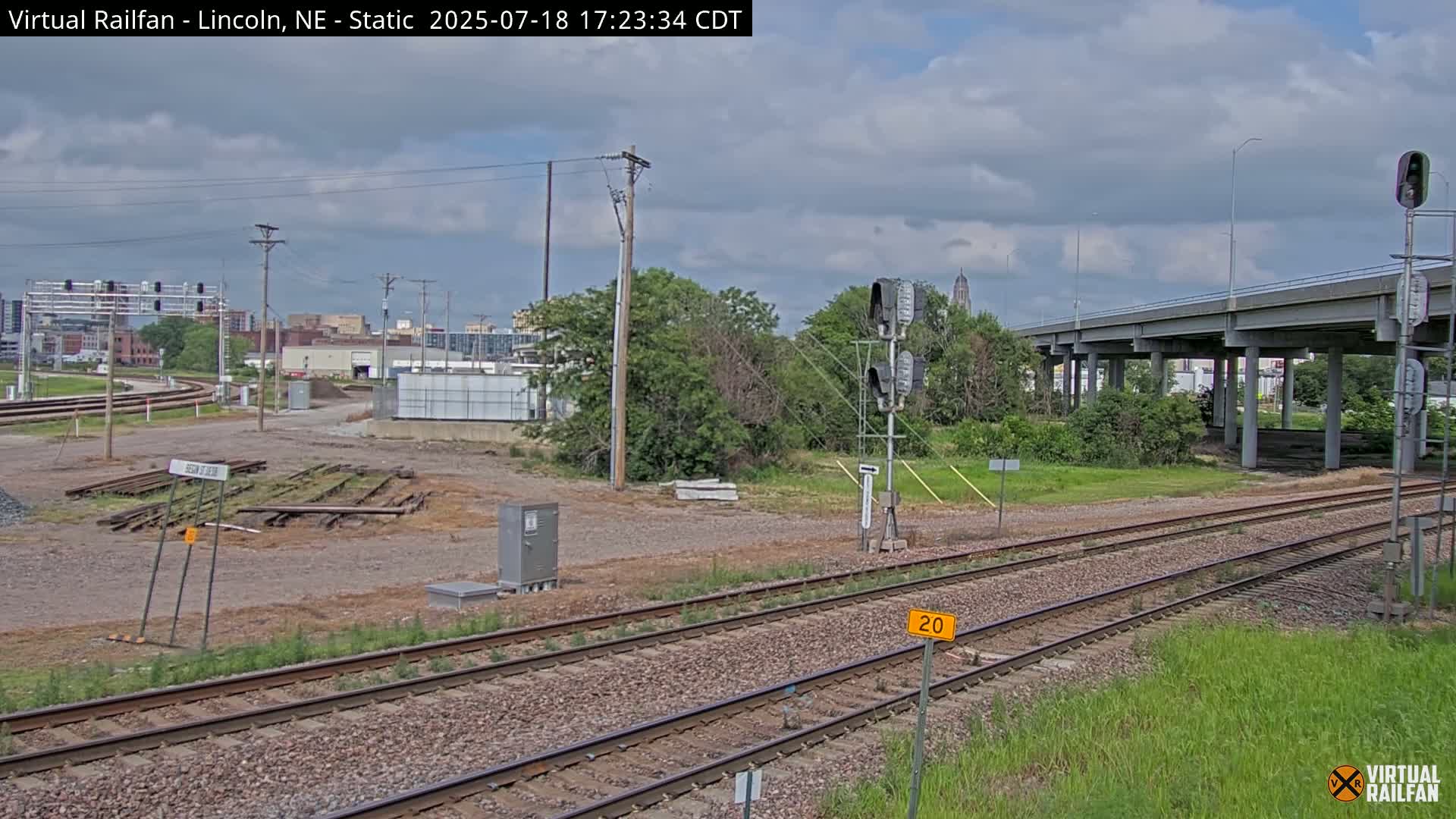 Lincoln Railroad Junction Live Cam - Lincoln, Lancaster,Nebraska, USA 