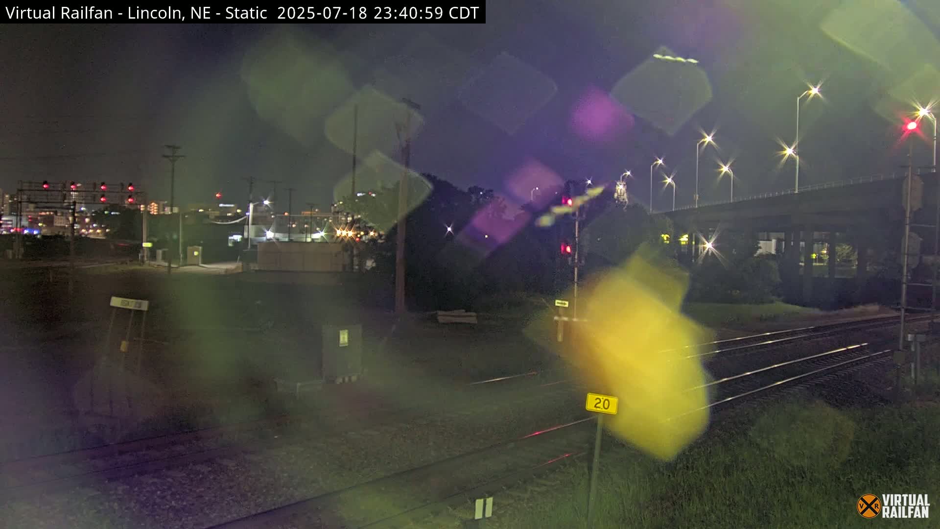 Lincoln Railroad Junction Live Cam - Lincoln, Lancaster,Nebraska, USA 