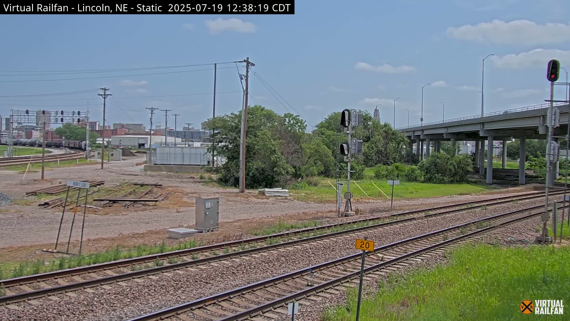 Lincoln Railroad Junction Live Cam - Lincoln, Lancaster,Nebraska, USA 