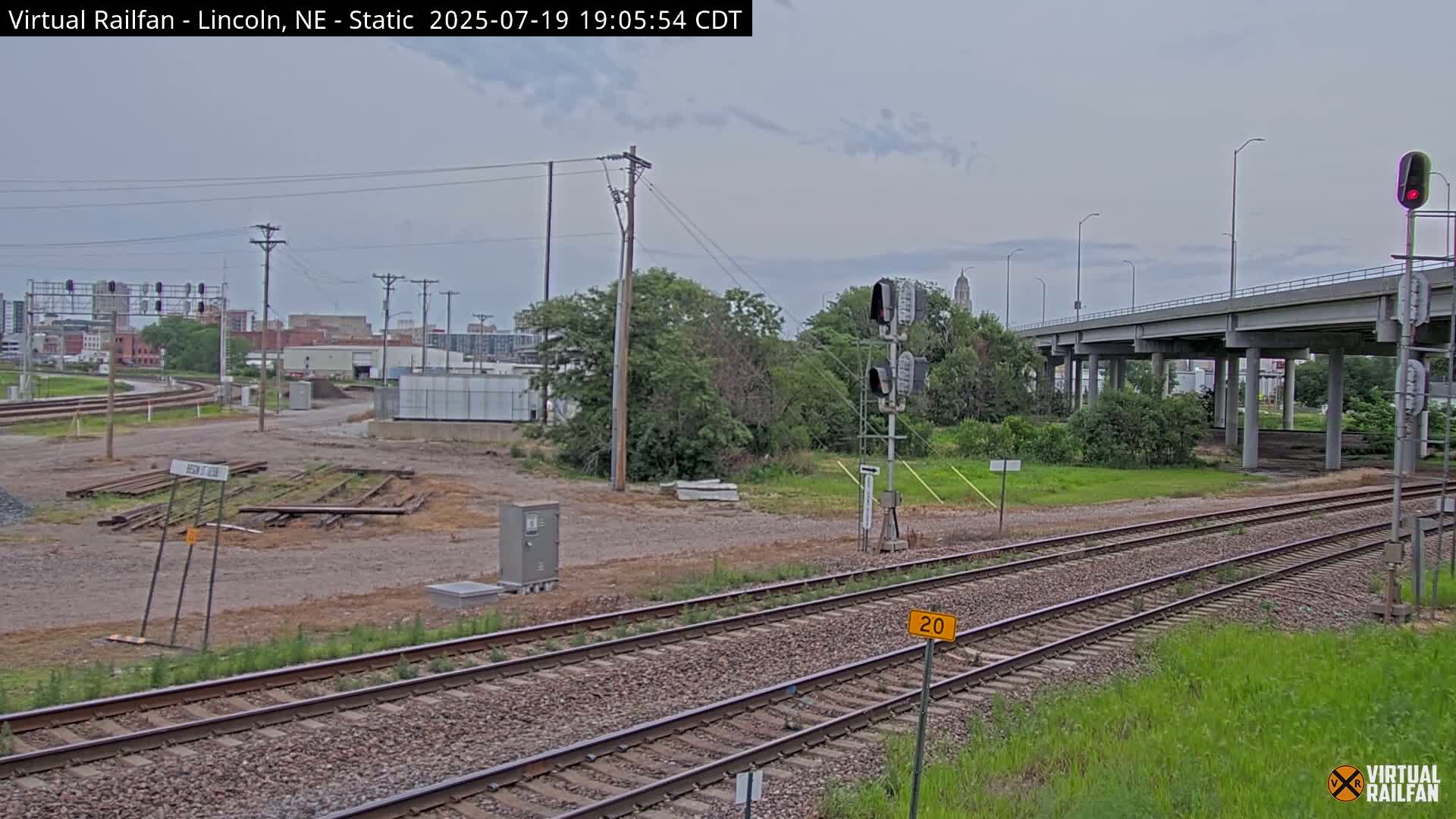 Lincoln Railroad Junction Live Cam - Lincoln, Lancaster,Nebraska, USA 