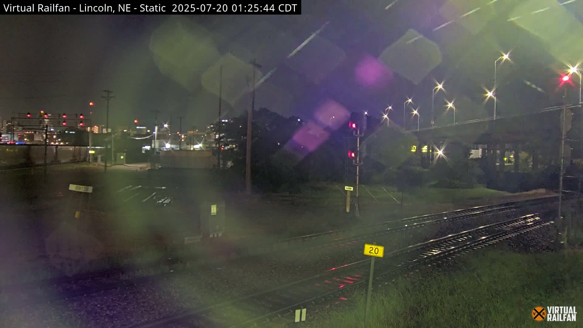 Lincoln Railroad Junction Live Cam - Lincoln, Lancaster,Nebraska, USA 