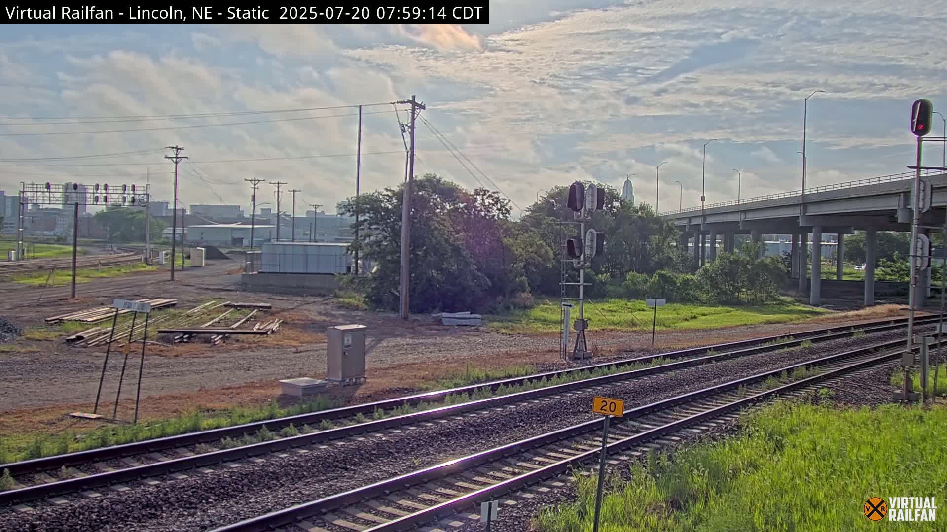 Lincoln Railroad Junction Live Cam - Lincoln, Lancaster,Nebraska, USA 