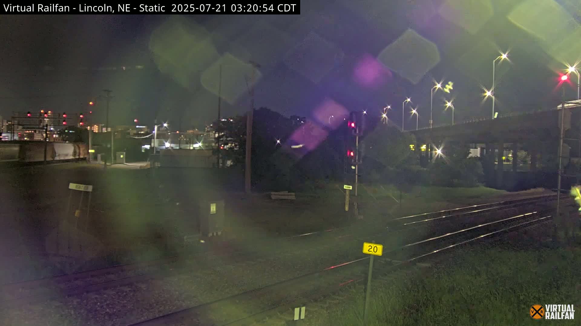 Lincoln Railroad Junction Live Cam - Lincoln, Lancaster,Nebraska, USA 