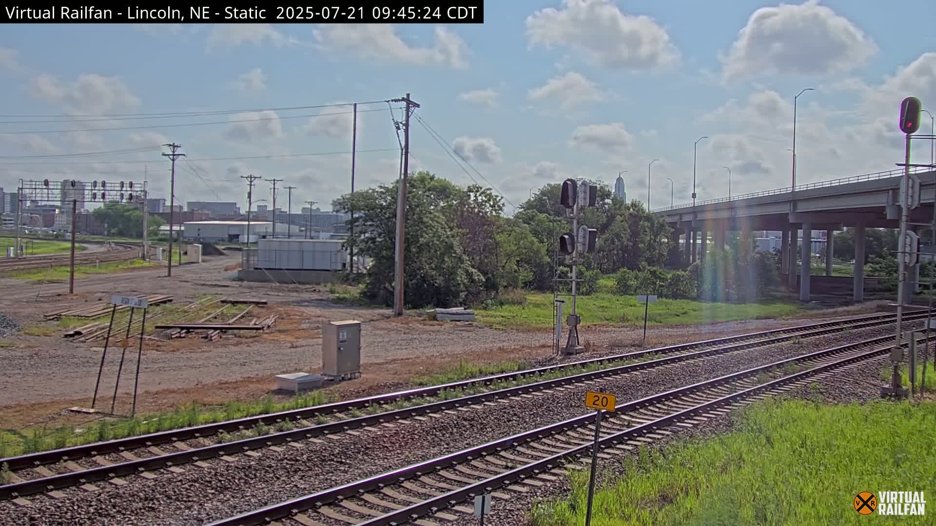 Lincoln Railroad Junction Live Cam - Lincoln, Lancaster,Nebraska, USA 