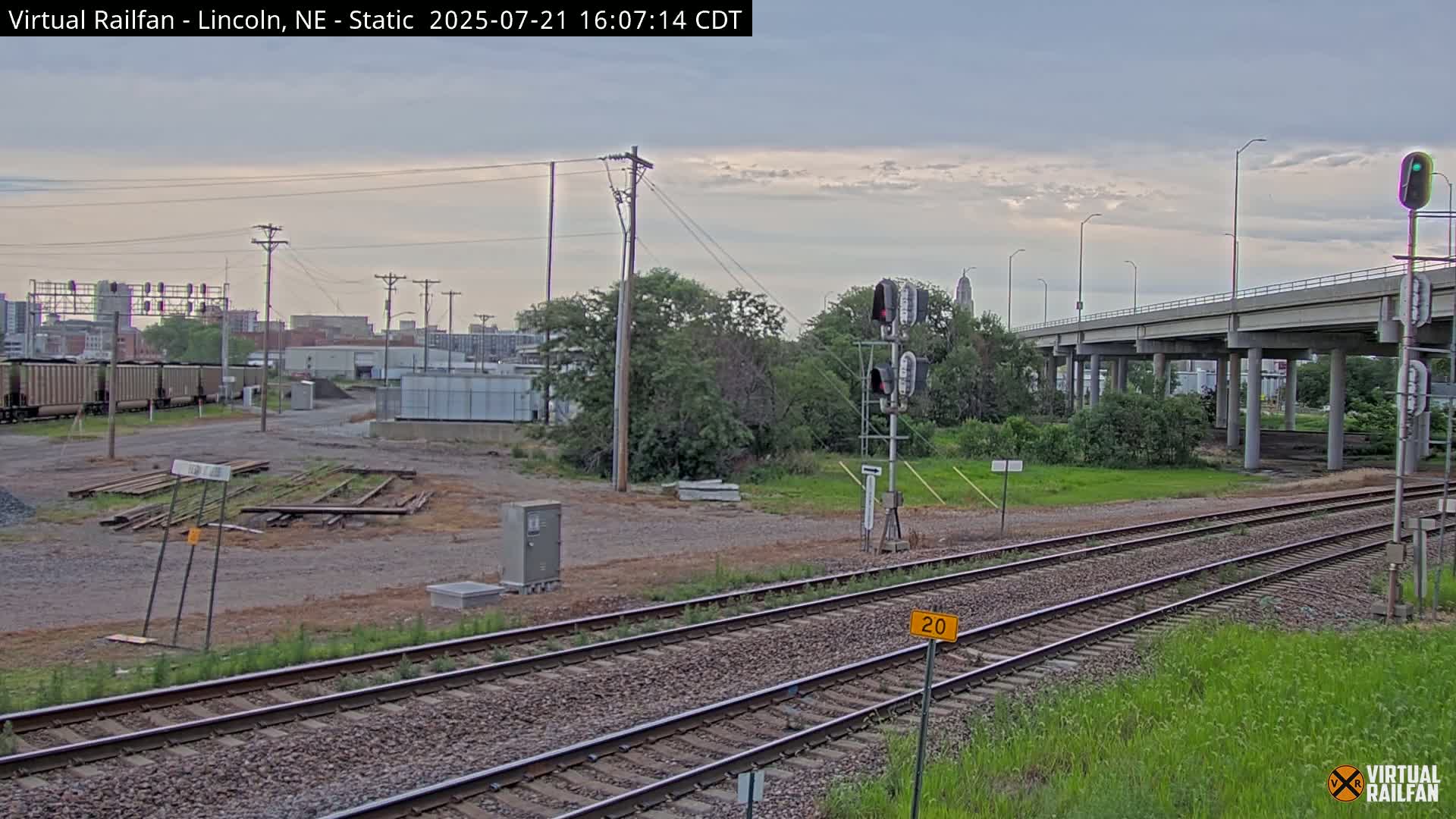 Lincoln Railroad Junction Live Cam - Lincoln, Lancaster,Nebraska, USA 