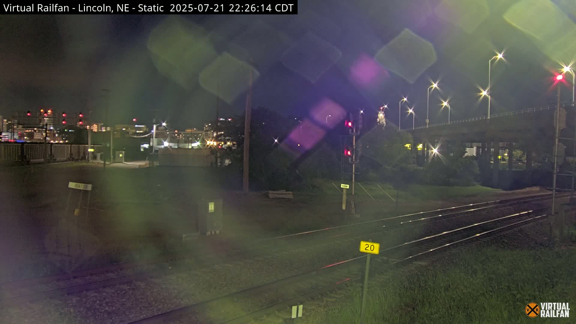 Lincoln Railroad Junction Live Cam - Lincoln, Lancaster,Nebraska, USA 