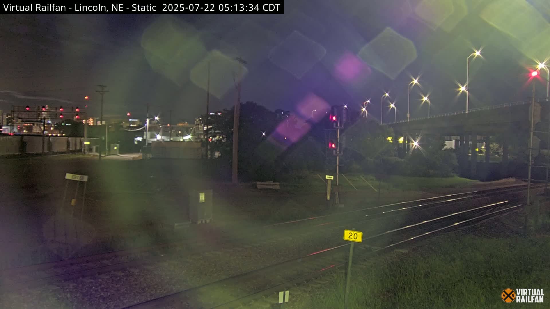 Lincoln Railroad Junction Live Cam - Lincoln, Lancaster,Nebraska, USA 