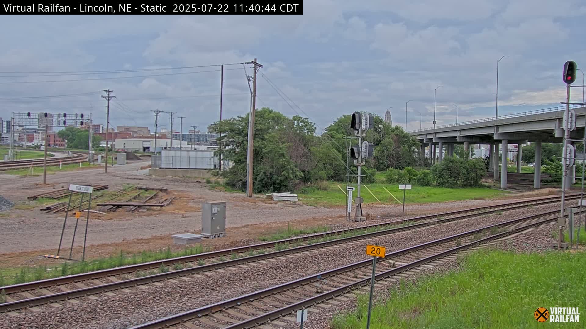 Lincoln Railroad Junction Live Cam - Lincoln, Lancaster,Nebraska, USA 