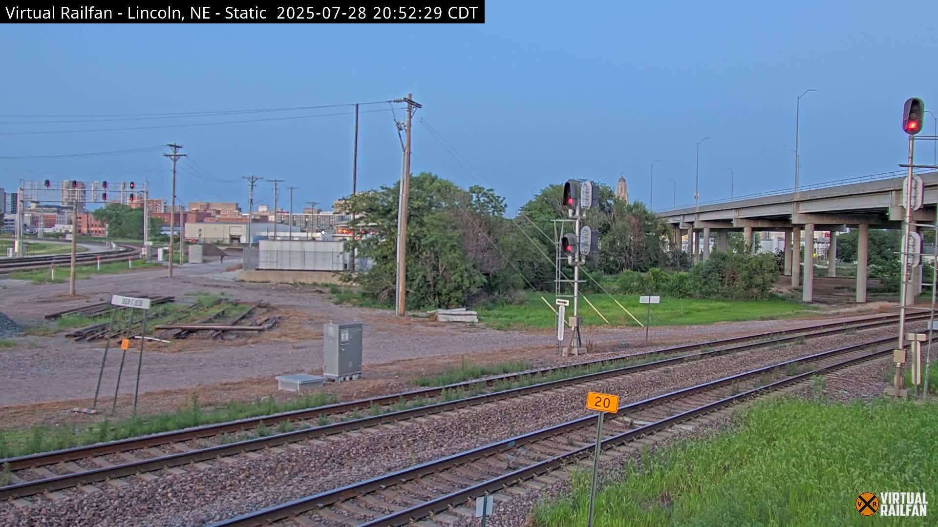 Lincoln Railroad Junction Live Cam - Lincoln, Lancaster,Nebraska, USA 