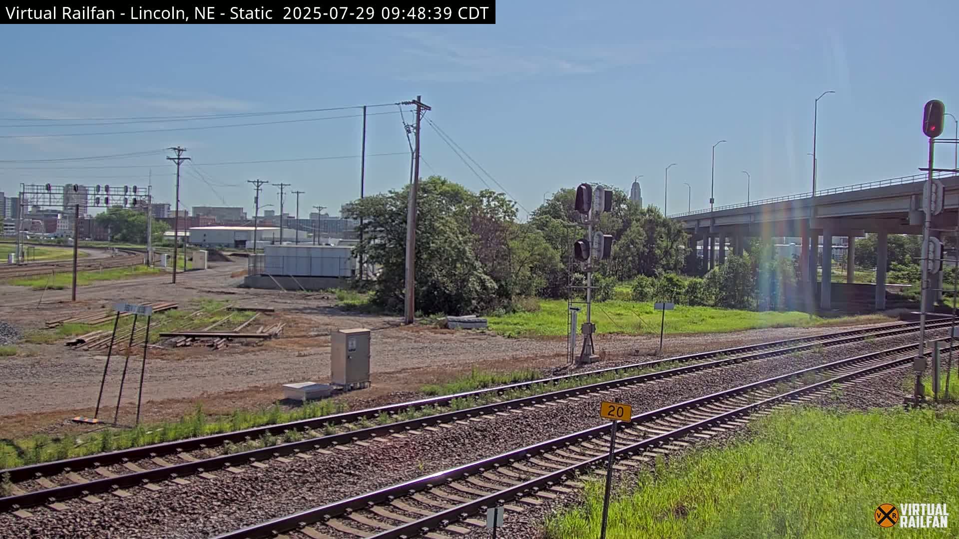 Lincoln Railroad Junction Live Cam - Lincoln, Lancaster,Nebraska, USA 