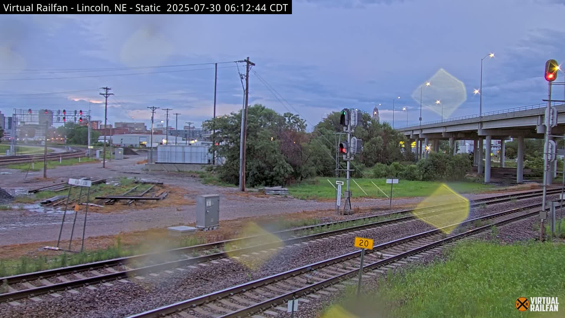 Lincoln Railroad Junction Live Cam - Lincoln, Lancaster,Nebraska, USA 