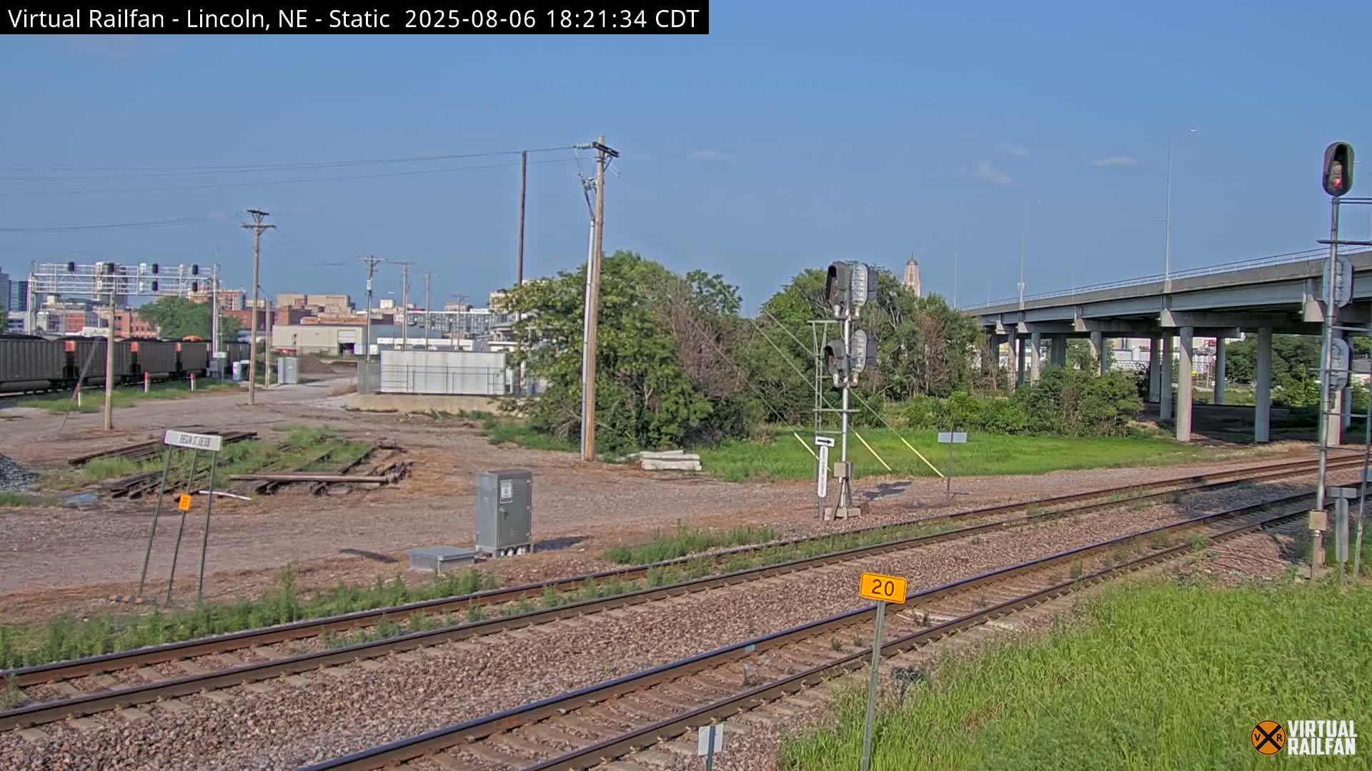 Lincoln Railroad Junction Live Cam - Lincoln, Lancaster,Nebraska, USA 