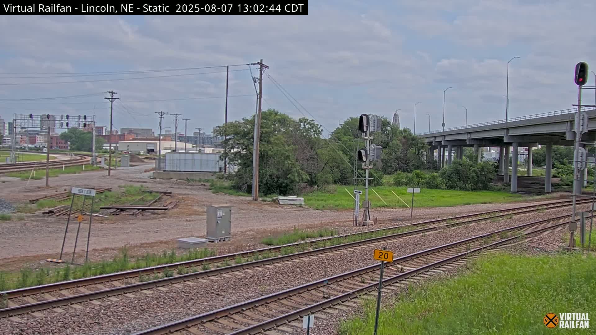 Lincoln Railroad Junction Live Cam - Lincoln, Lancaster,Nebraska, USA 