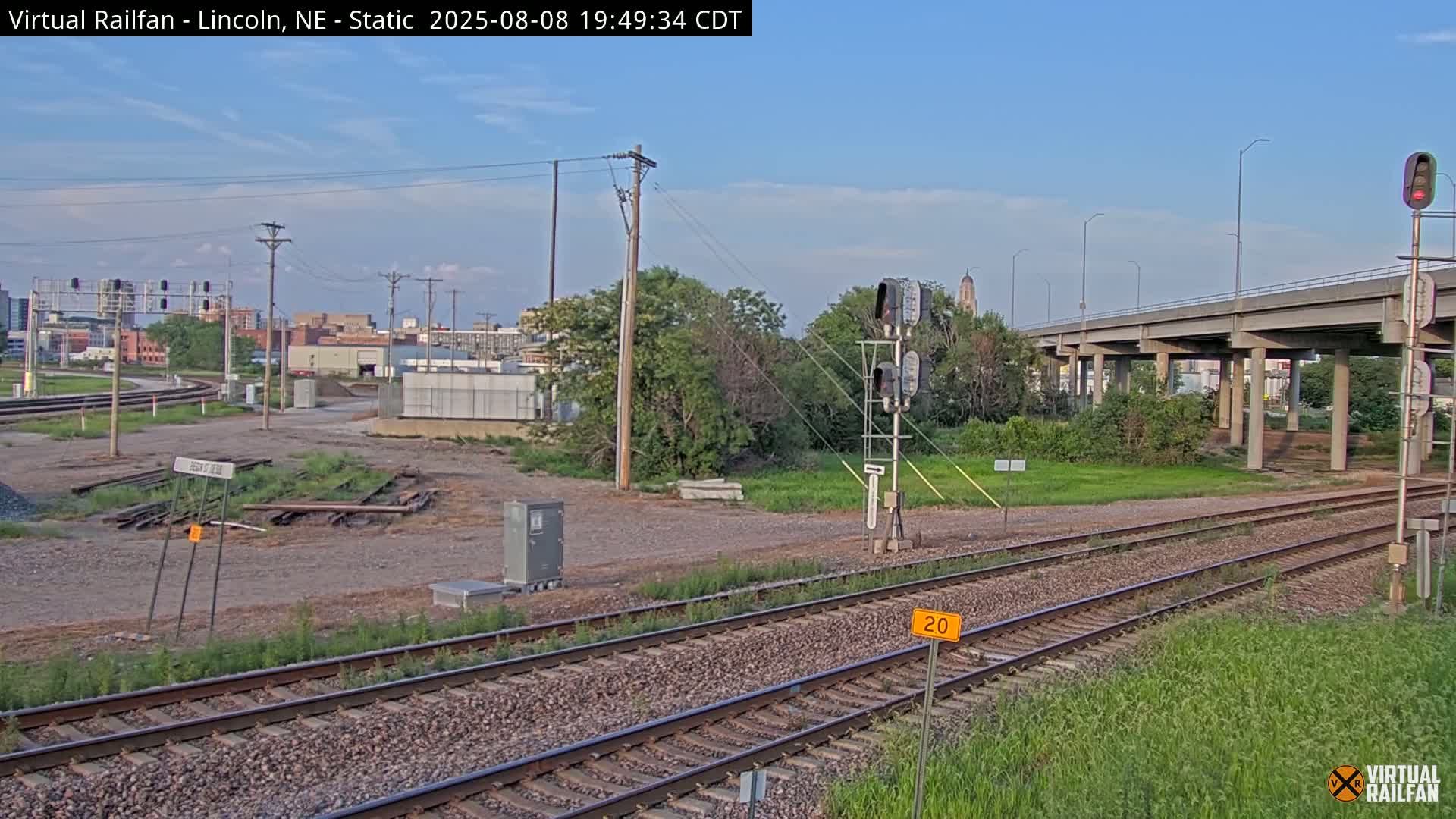 Lincoln Railroad Junction Live Cam - Lincoln, Lancaster,Nebraska, USA 