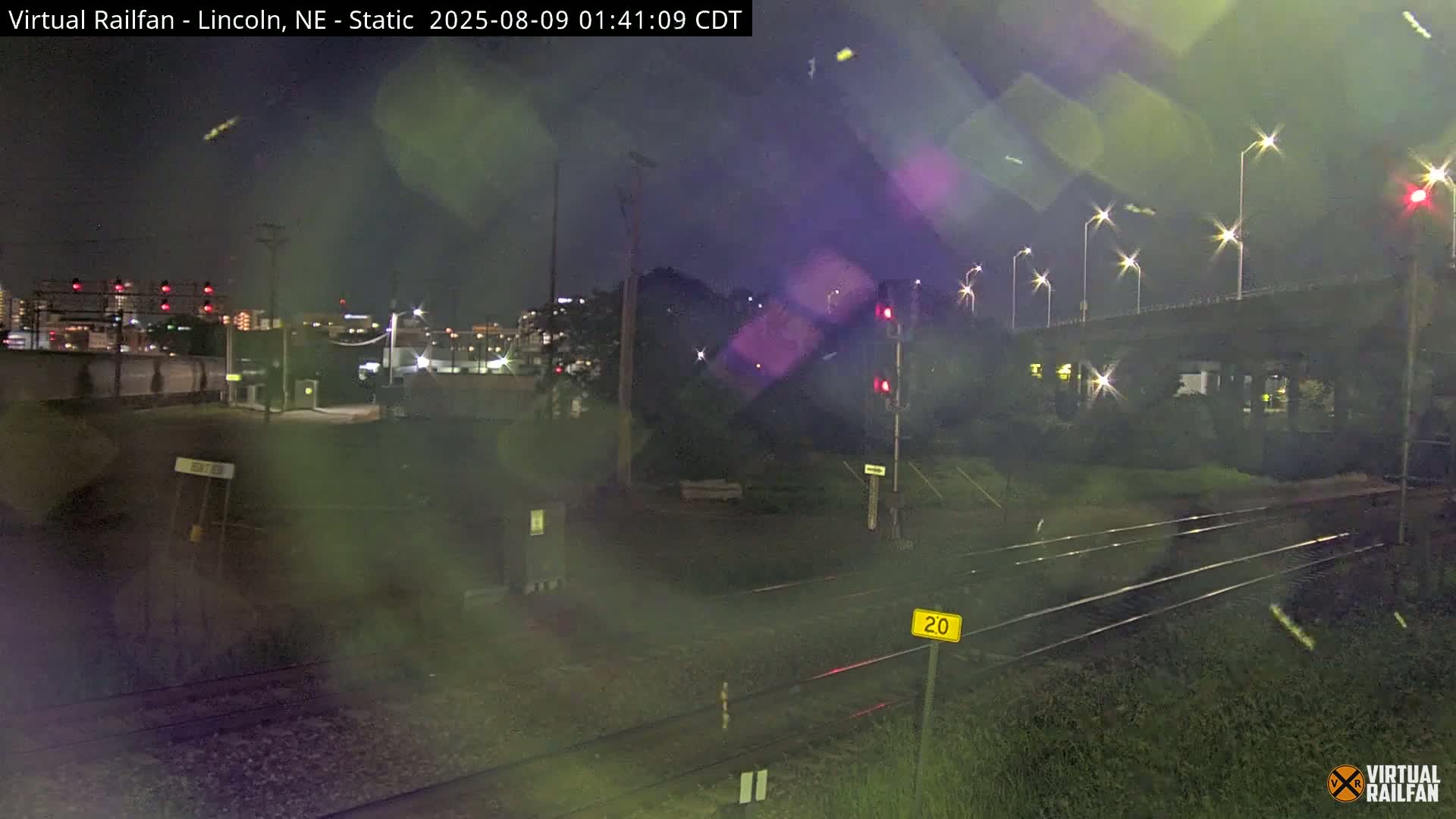 Lincoln Railroad Junction Live Cam - Lincoln, Lancaster,Nebraska, USA 
