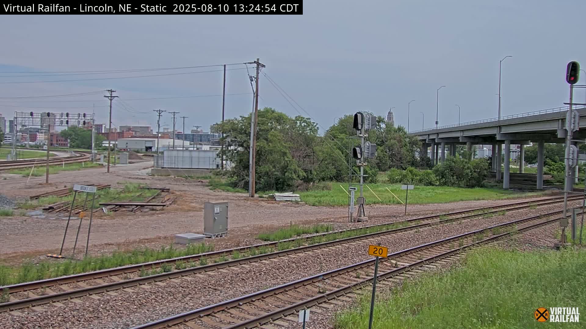 Lincoln Railroad Junction Live Cam - Lincoln, Lancaster,Nebraska, USA 