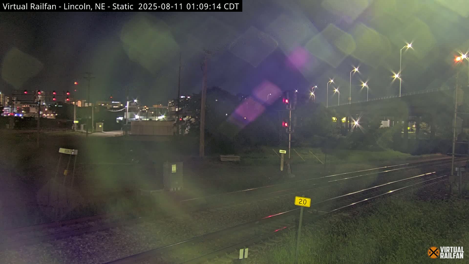 Lincoln Railroad Junction Live Cam - Lincoln, Lancaster,Nebraska, USA 