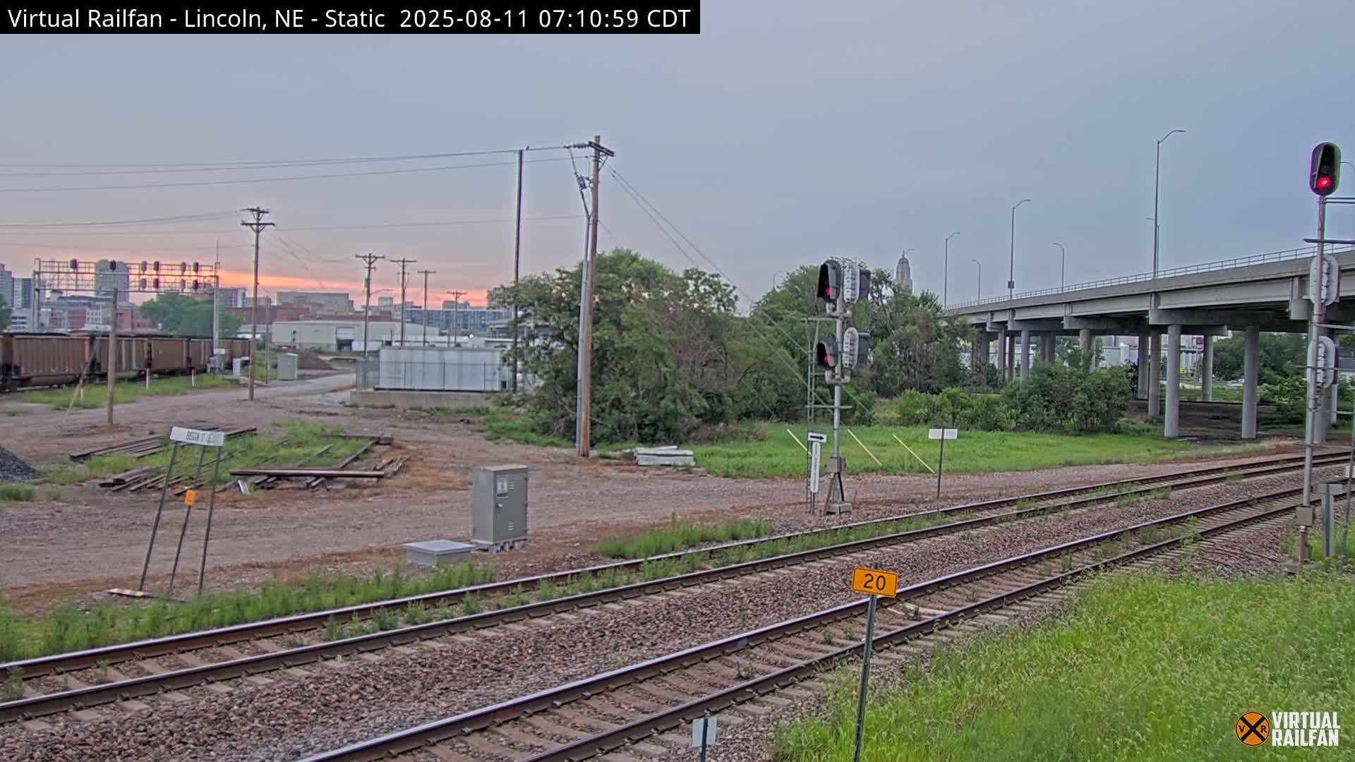 Lincoln Railroad Junction Live Cam - Lincoln, Lancaster,Nebraska, USA 