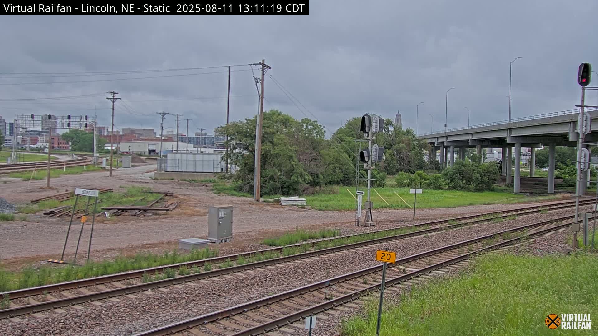 Lincoln Railroad Junction Live Cam - Lincoln, Lancaster,Nebraska, USA 