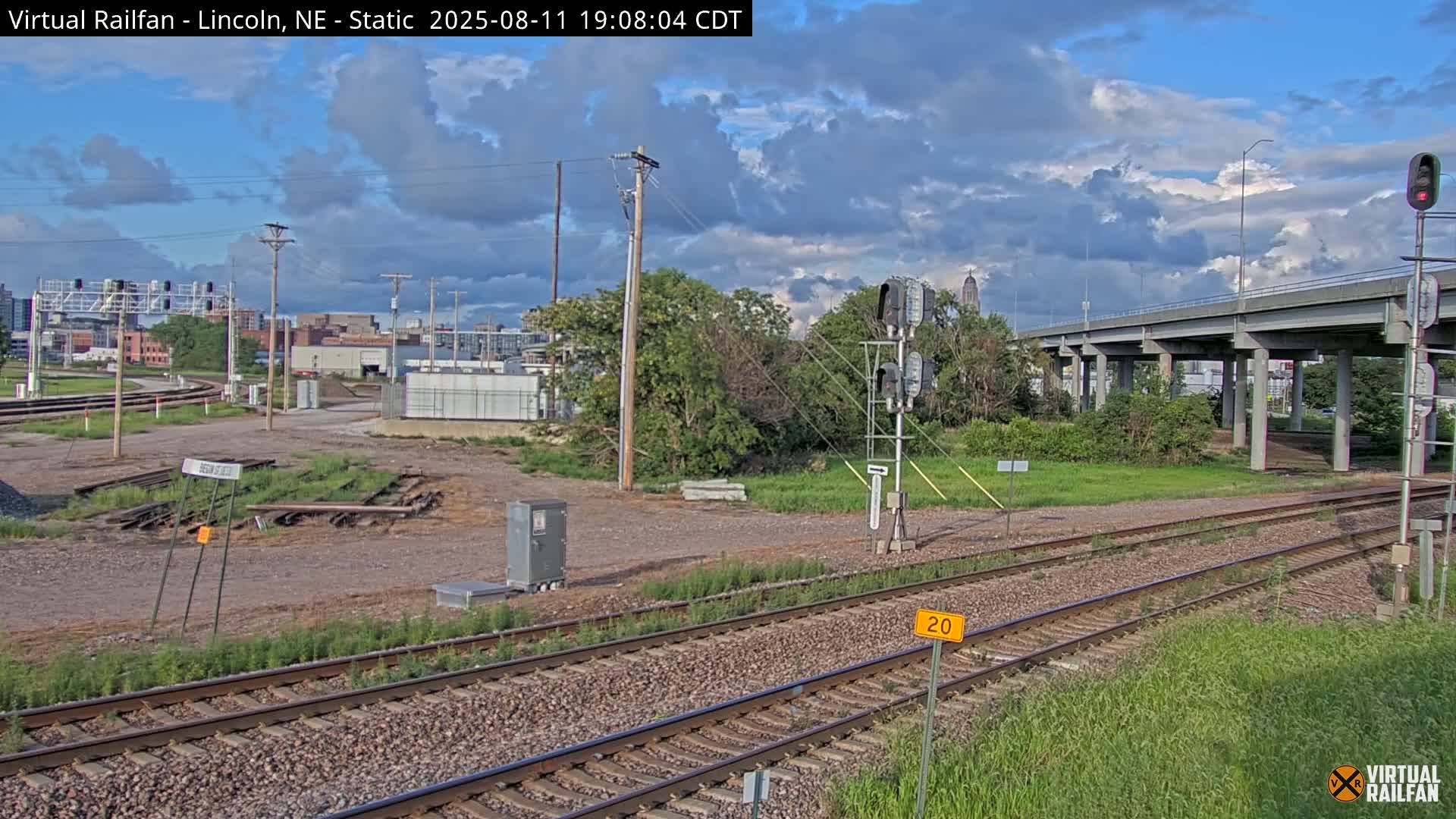 Lincoln Railroad Junction Live Cam - Lincoln, Lancaster,Nebraska, USA 