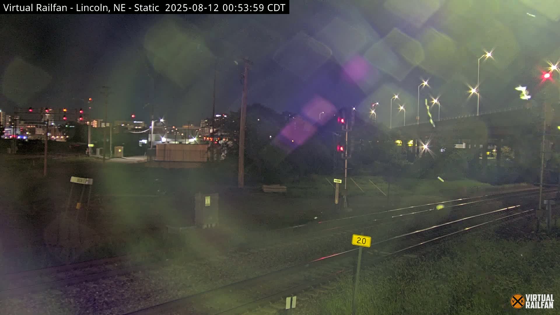 Lincoln Railroad Junction Live Cam - Lincoln, Lancaster,Nebraska, USA 