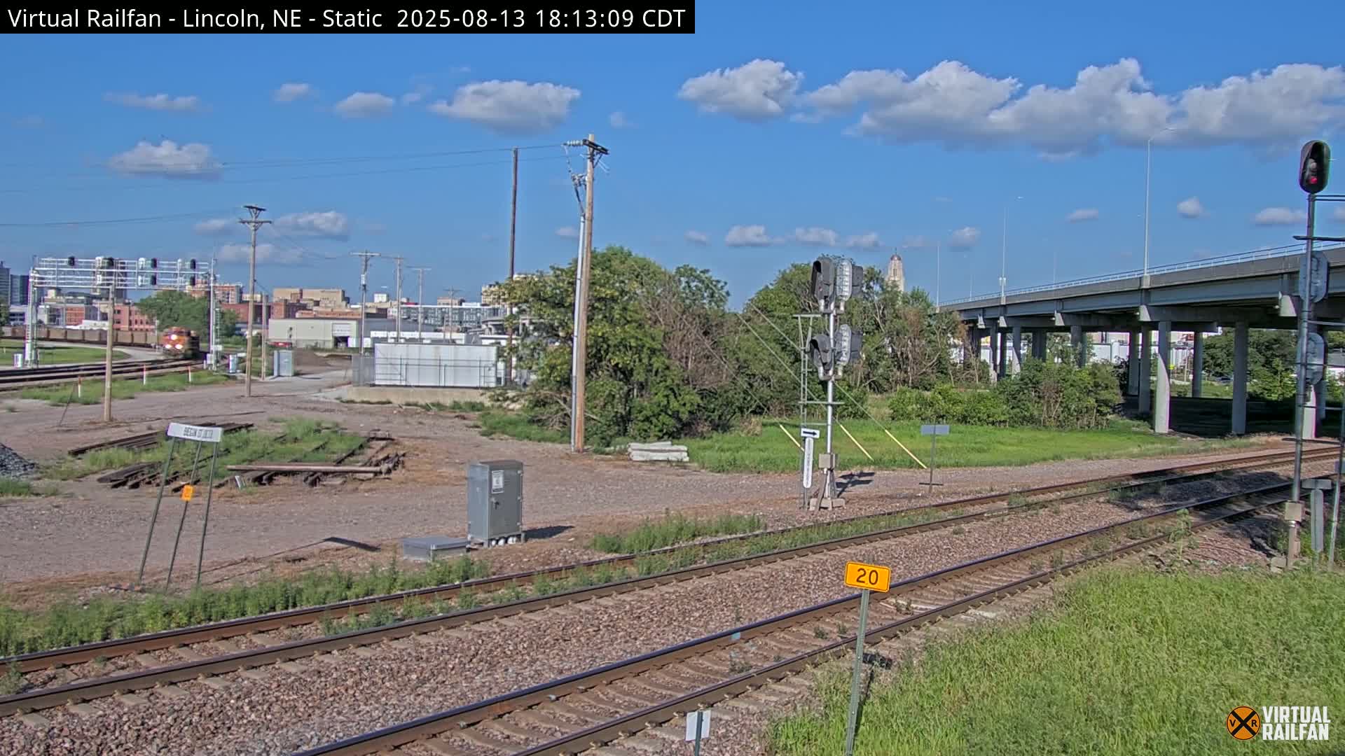 Lincoln Railroad Junction Live Cam - Lincoln, Lancaster,Nebraska, USA 