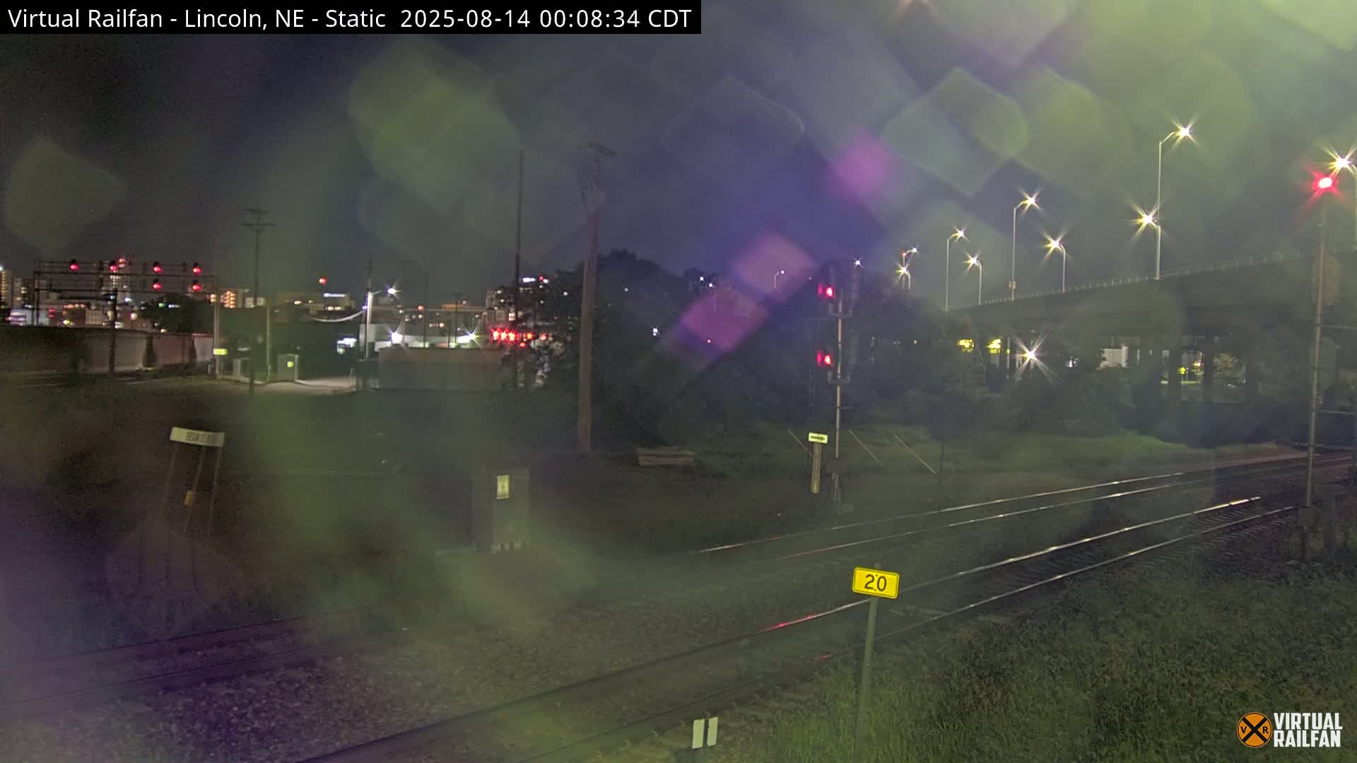 Lincoln Railroad Junction Live Cam - Lincoln, Lancaster,Nebraska, USA 