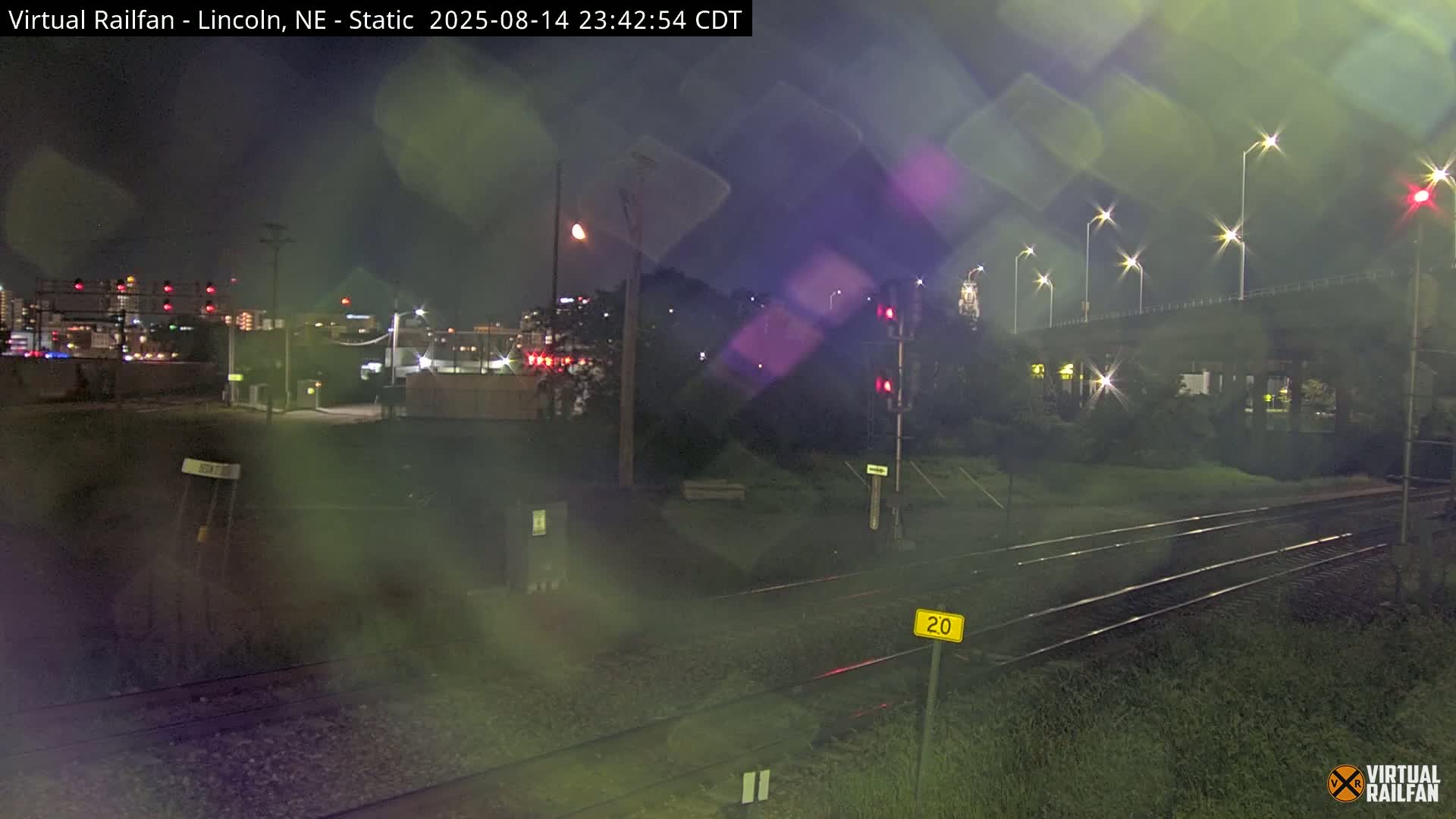 Lincoln Railroad Junction Live Cam - Lincoln, Lancaster,Nebraska, USA 