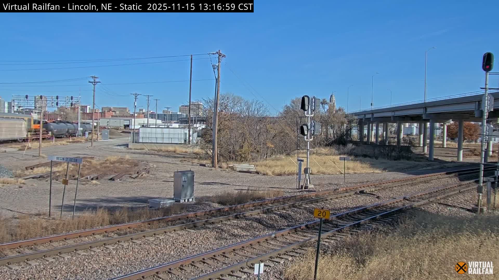 Lincoln Railroad Junction Live Cam - Lincoln, Lancaster,Nebraska, USA 