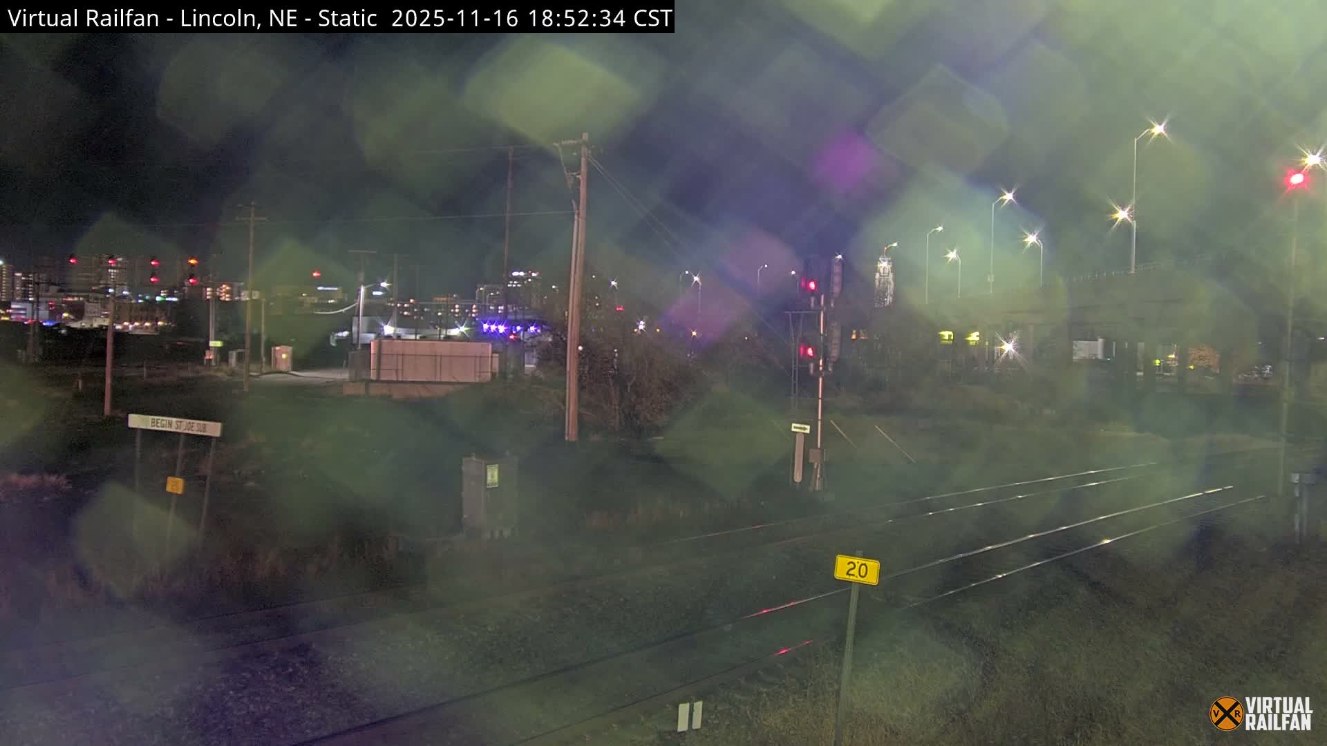 Lincoln Railroad Junction Live Cam - Lincoln, Lancaster,Nebraska, USA 