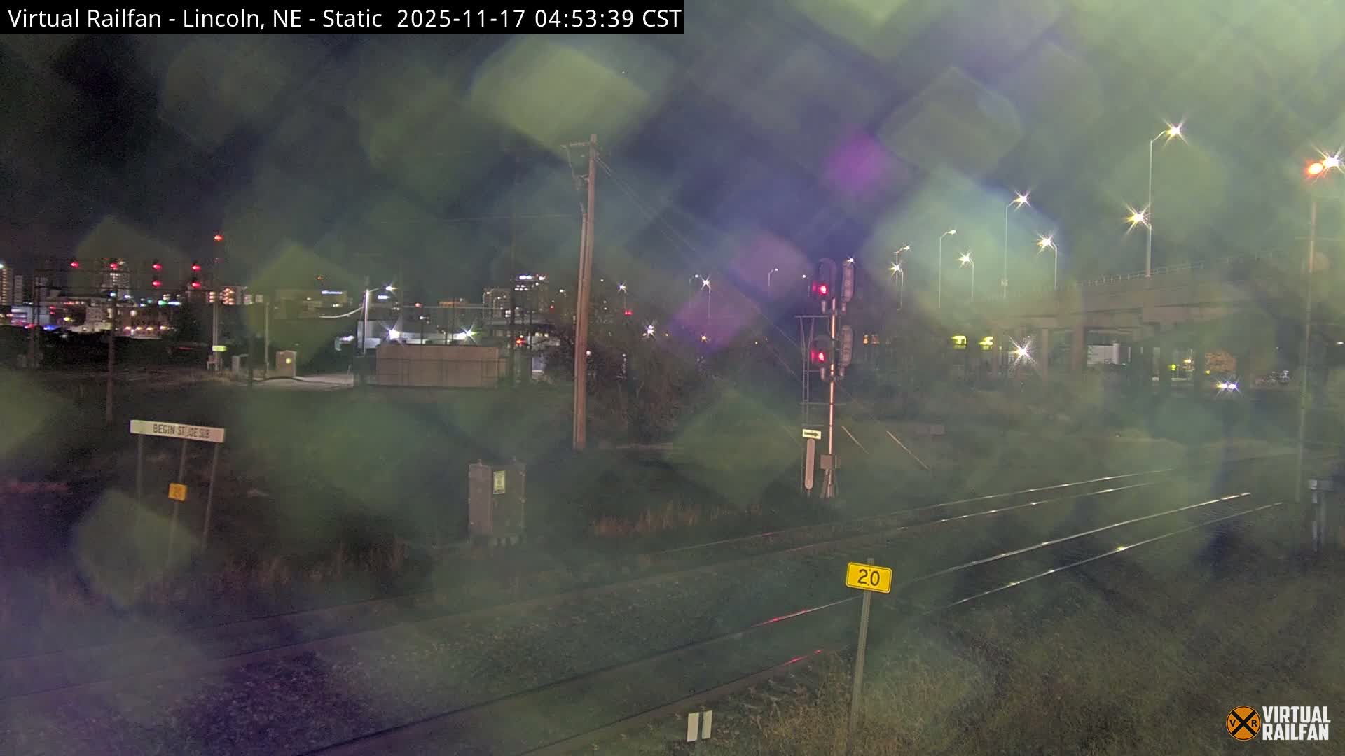 Lincoln Railroad Junction Live Cam - Lincoln, Lancaster,Nebraska, USA 