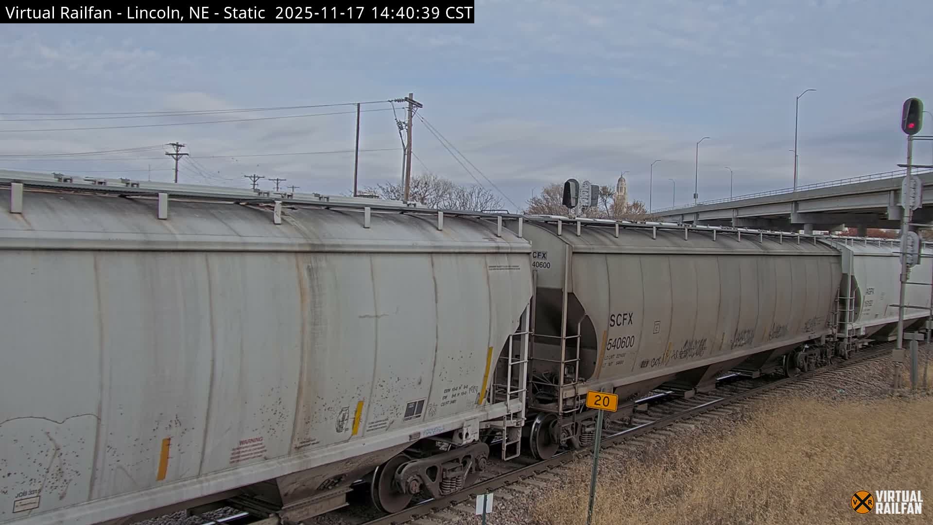 Lincoln Railroad Junction Live Cam - Lincoln, Lancaster,Nebraska, USA 