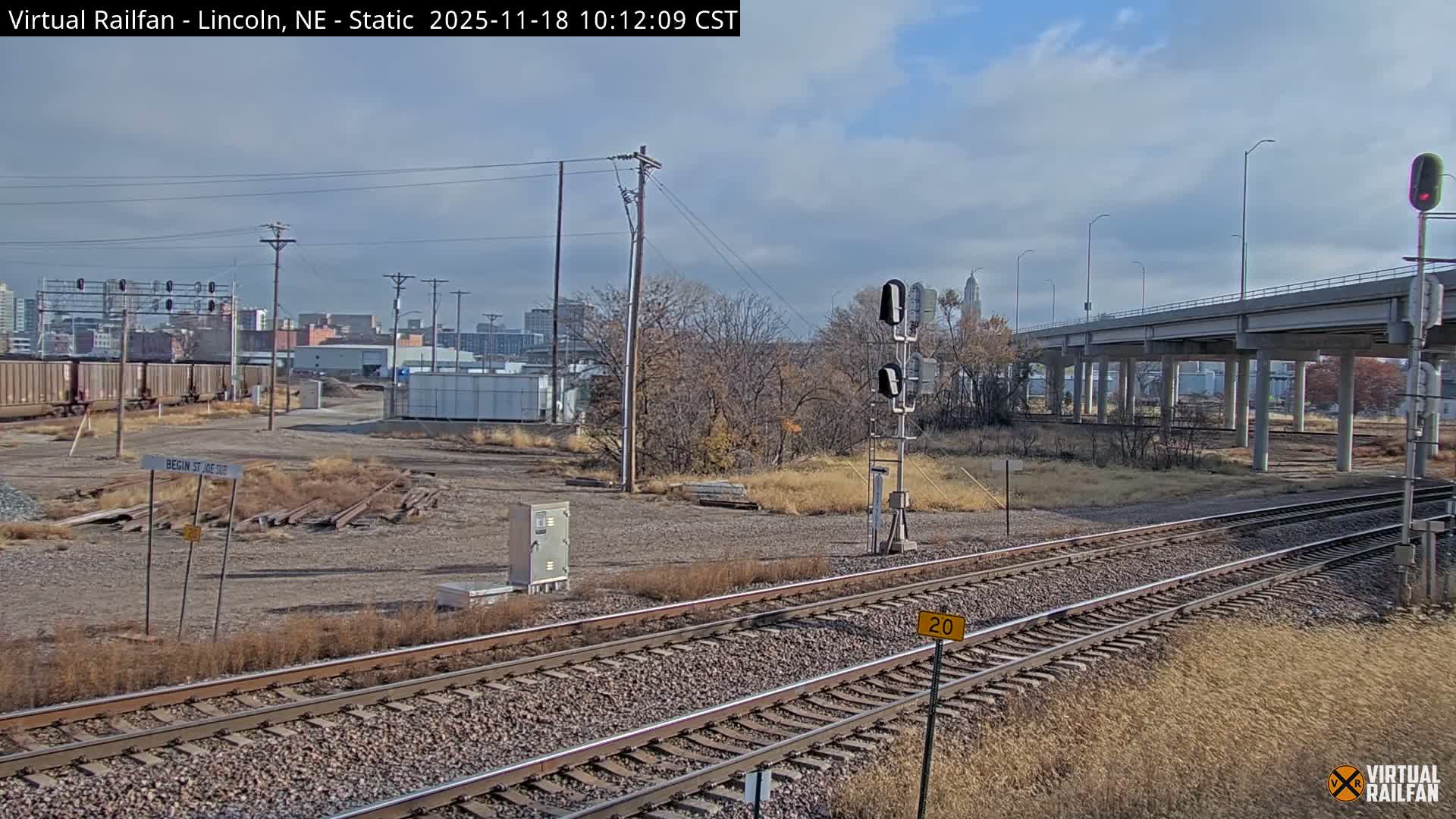 Lincoln Railroad Junction Live Cam - Lincoln, Lancaster,Nebraska, USA 