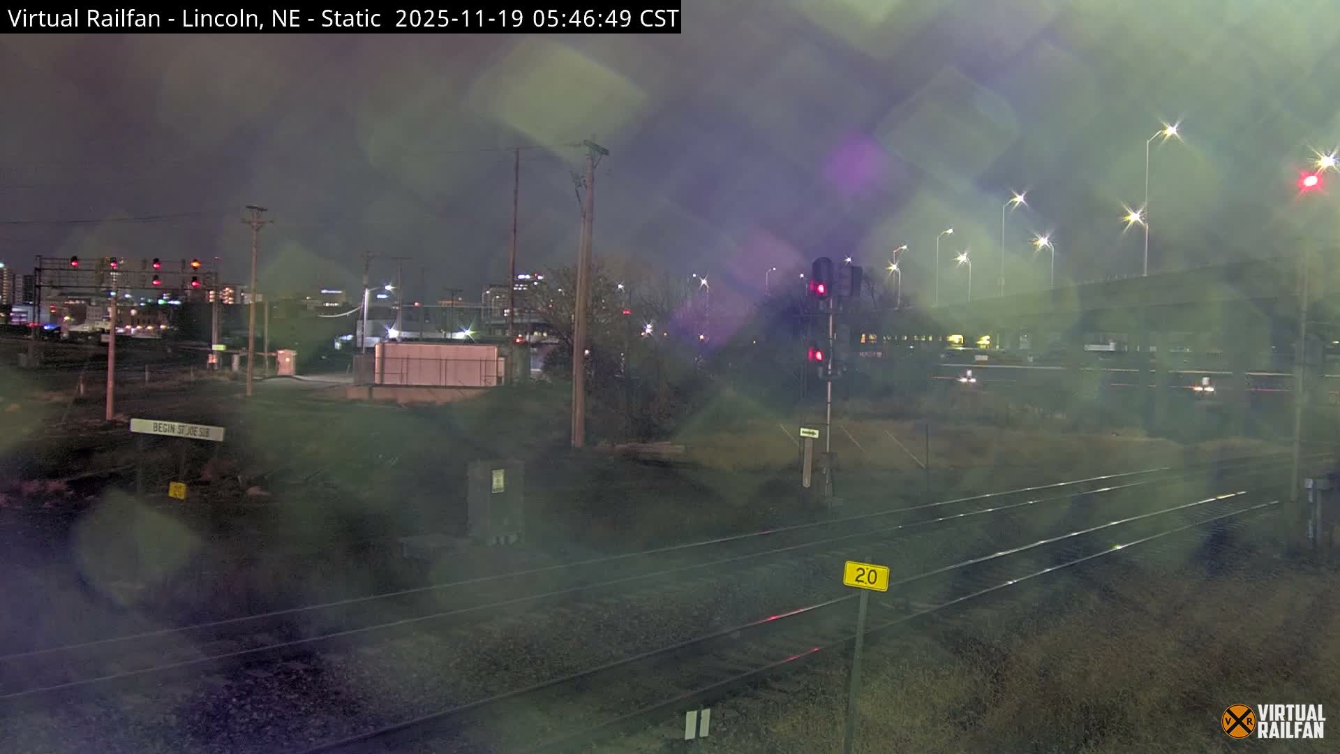 Lincoln Railroad Junction Live Cam - Lincoln, Lancaster,Nebraska, USA 