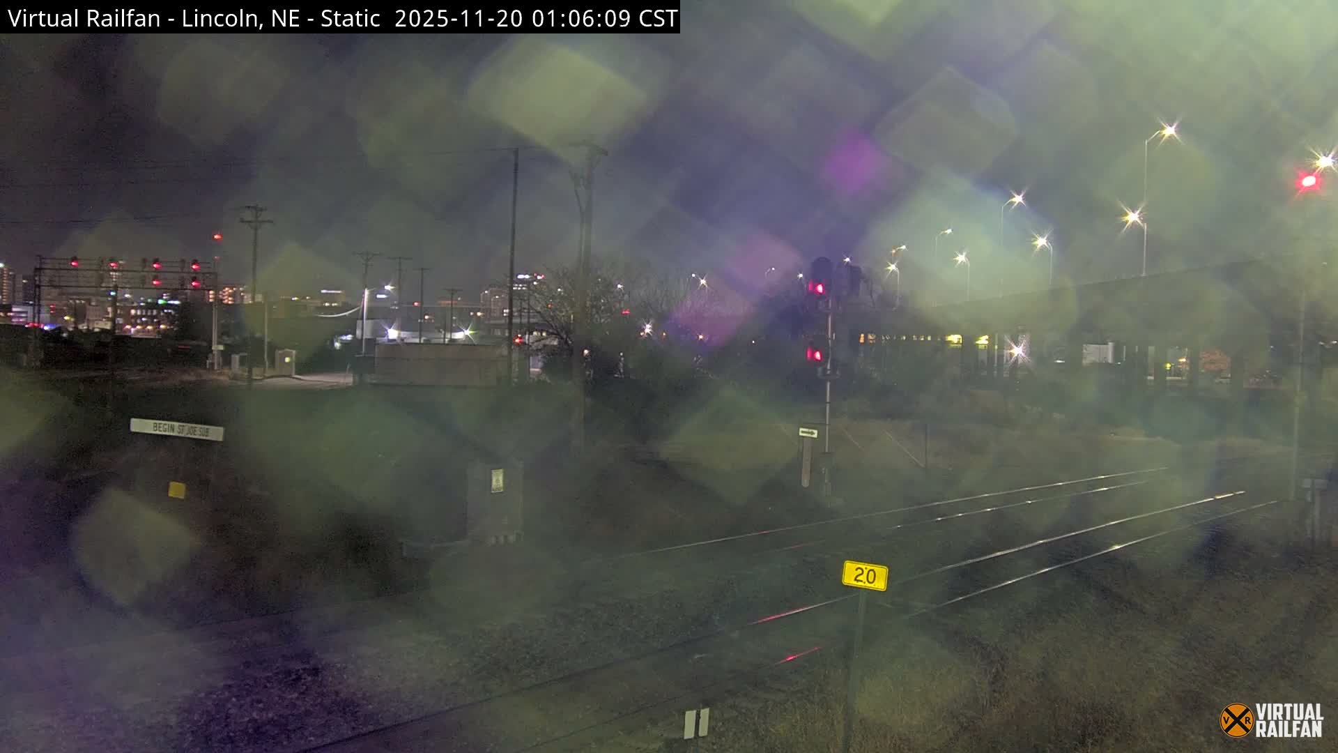 Lincoln Railroad Junction Live Cam - Lincoln, Lancaster,Nebraska, USA 