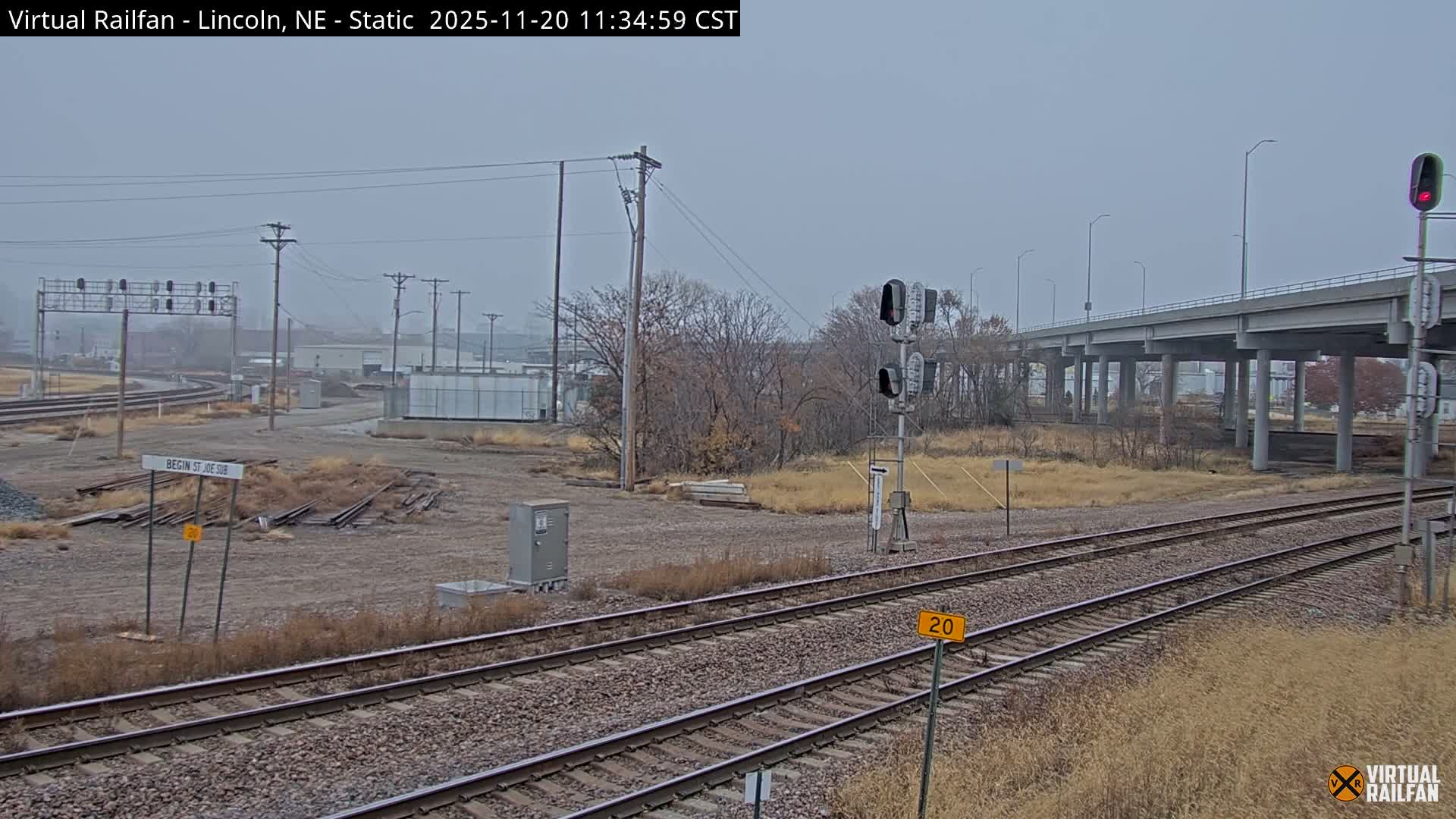 Lincoln Railroad Junction Live Cam - Lincoln, Lancaster,Nebraska, USA 