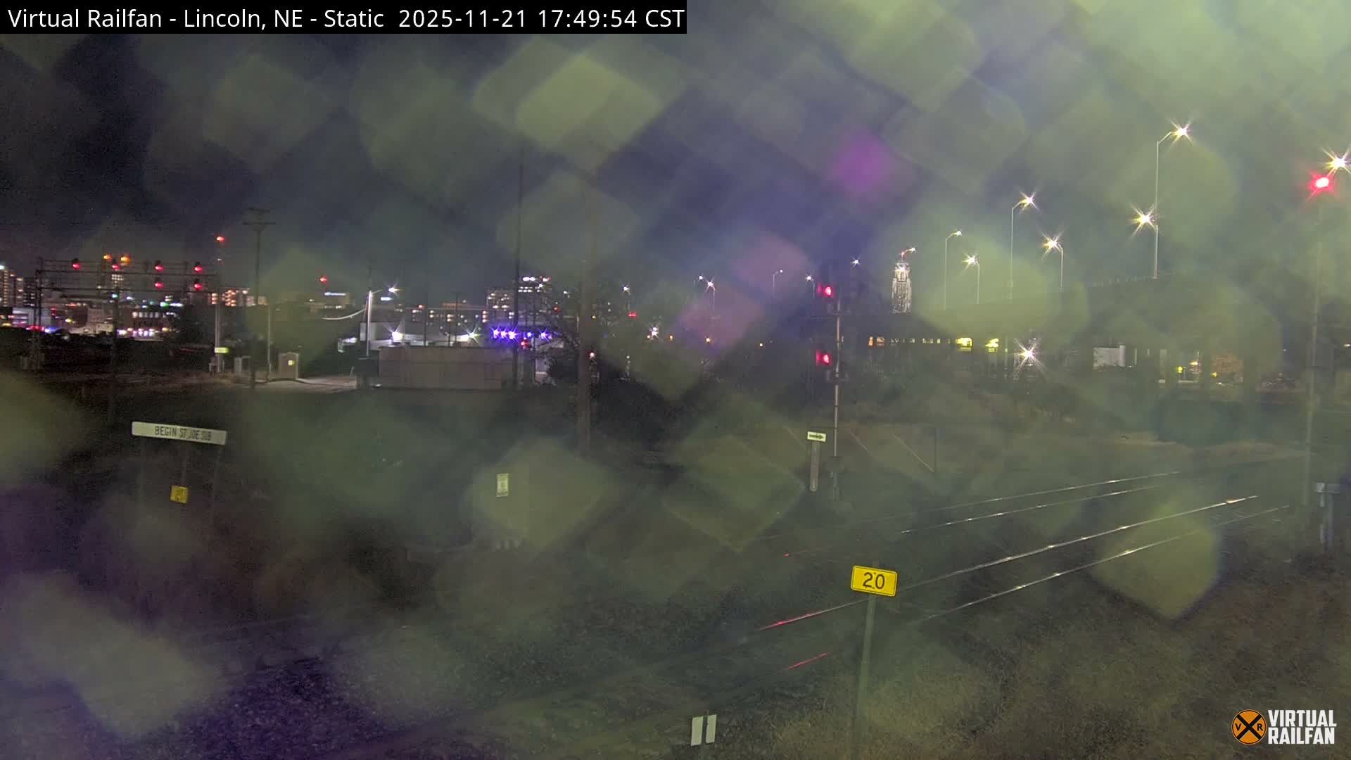 Lincoln Railroad Junction Live Cam - Lincoln, Lancaster,Nebraska, USA 