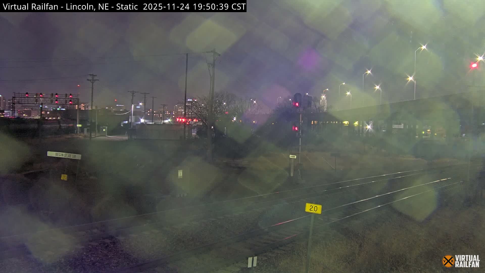 Lincoln Railroad Junction Live Cam - Lincoln, Lancaster,Nebraska, USA 