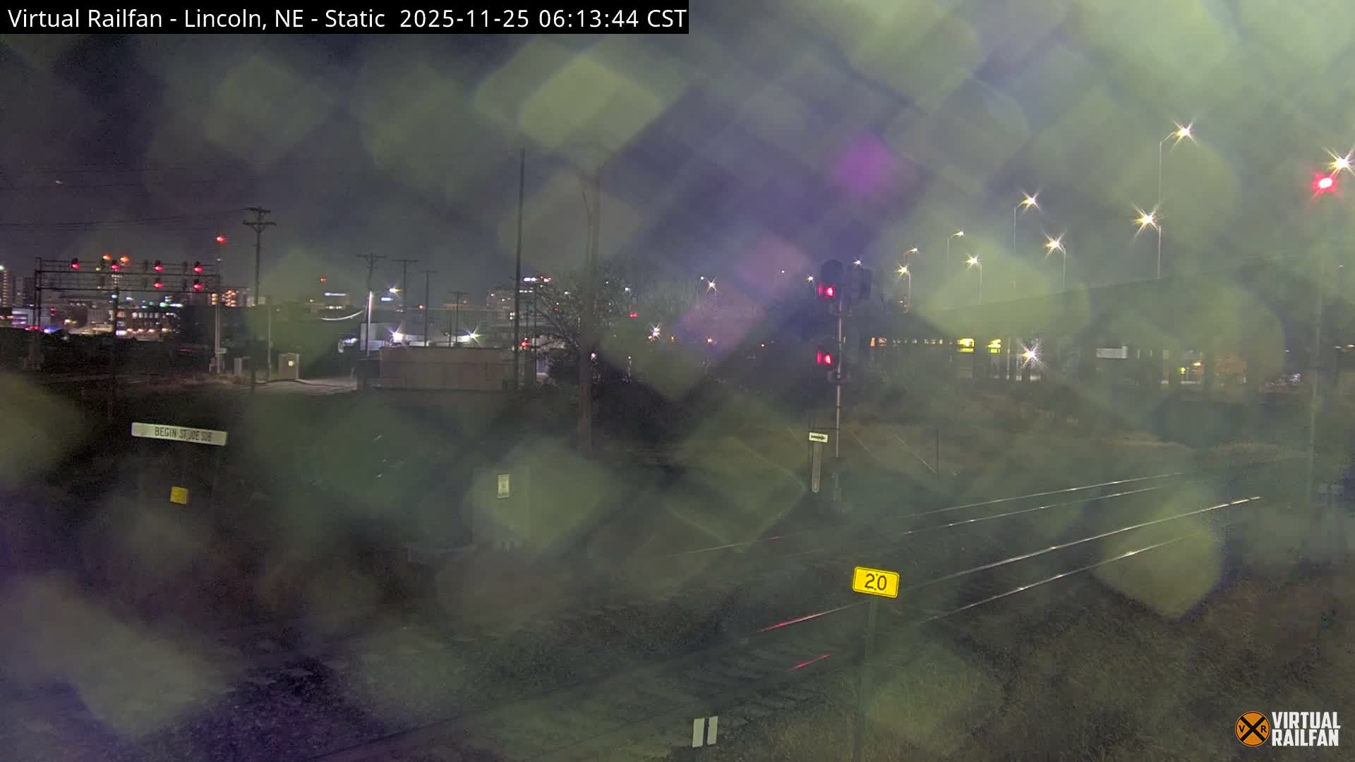 Lincoln Railroad Junction Live Cam - Lincoln, Lancaster,Nebraska, USA 