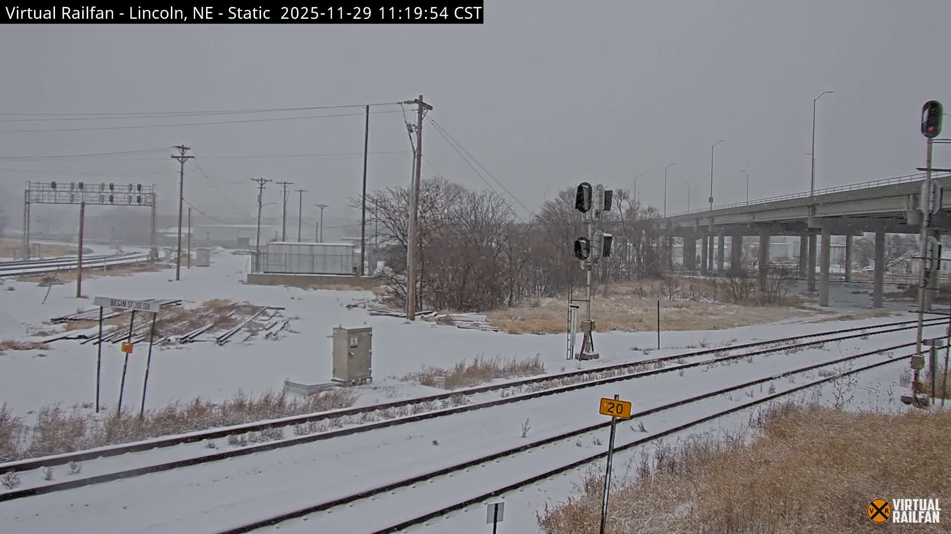 Lincoln Railroad Junction Live Cam - Lincoln, Lancaster,Nebraska, USA 