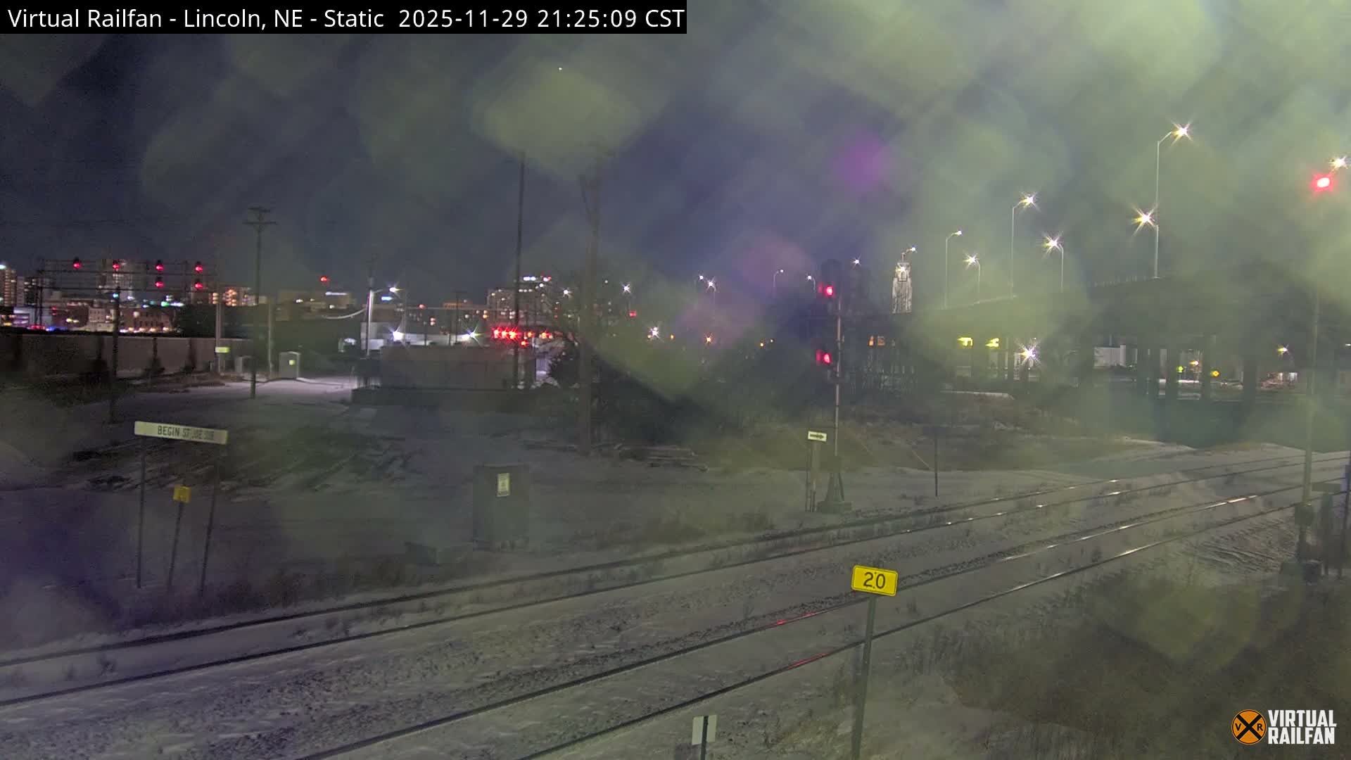 Lincoln Railroad Junction Live Cam - Lincoln, Lancaster,Nebraska, USA 