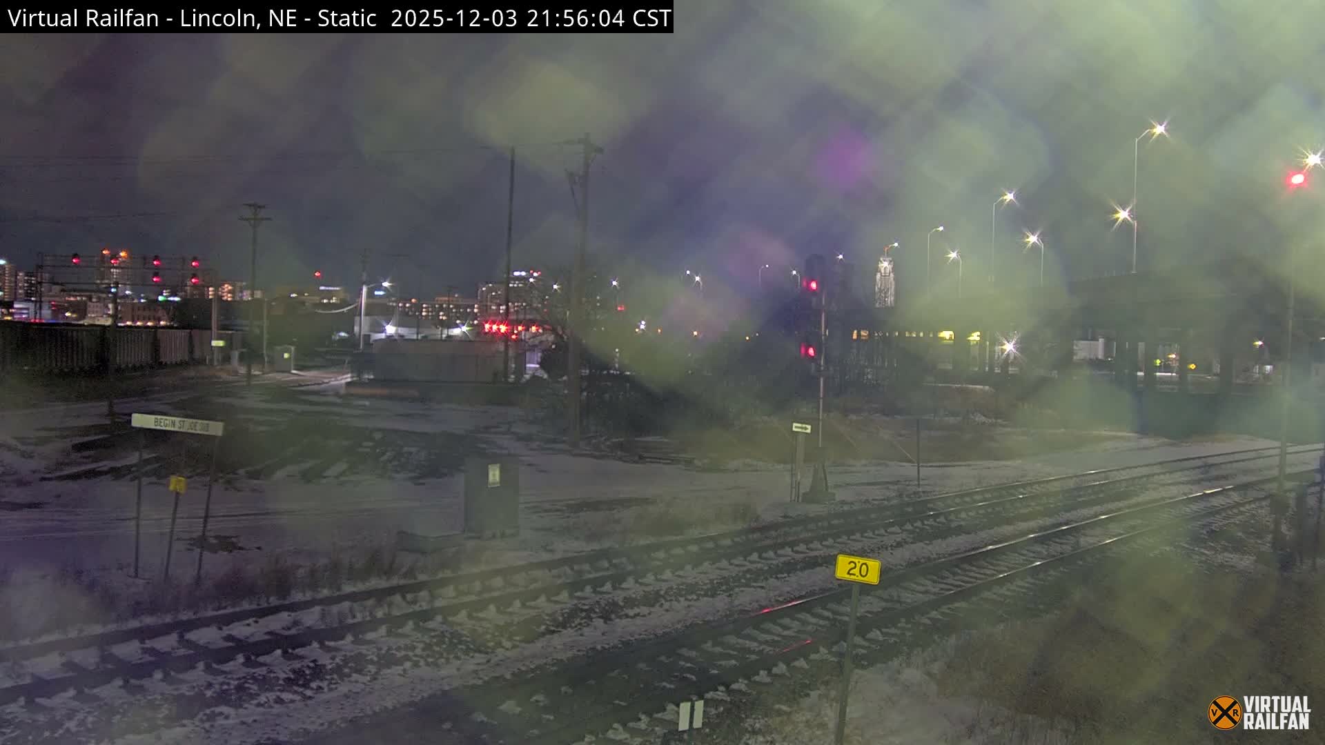 Lincoln Railroad Junction Live Cam - Lincoln, Lancaster,Nebraska, USA 