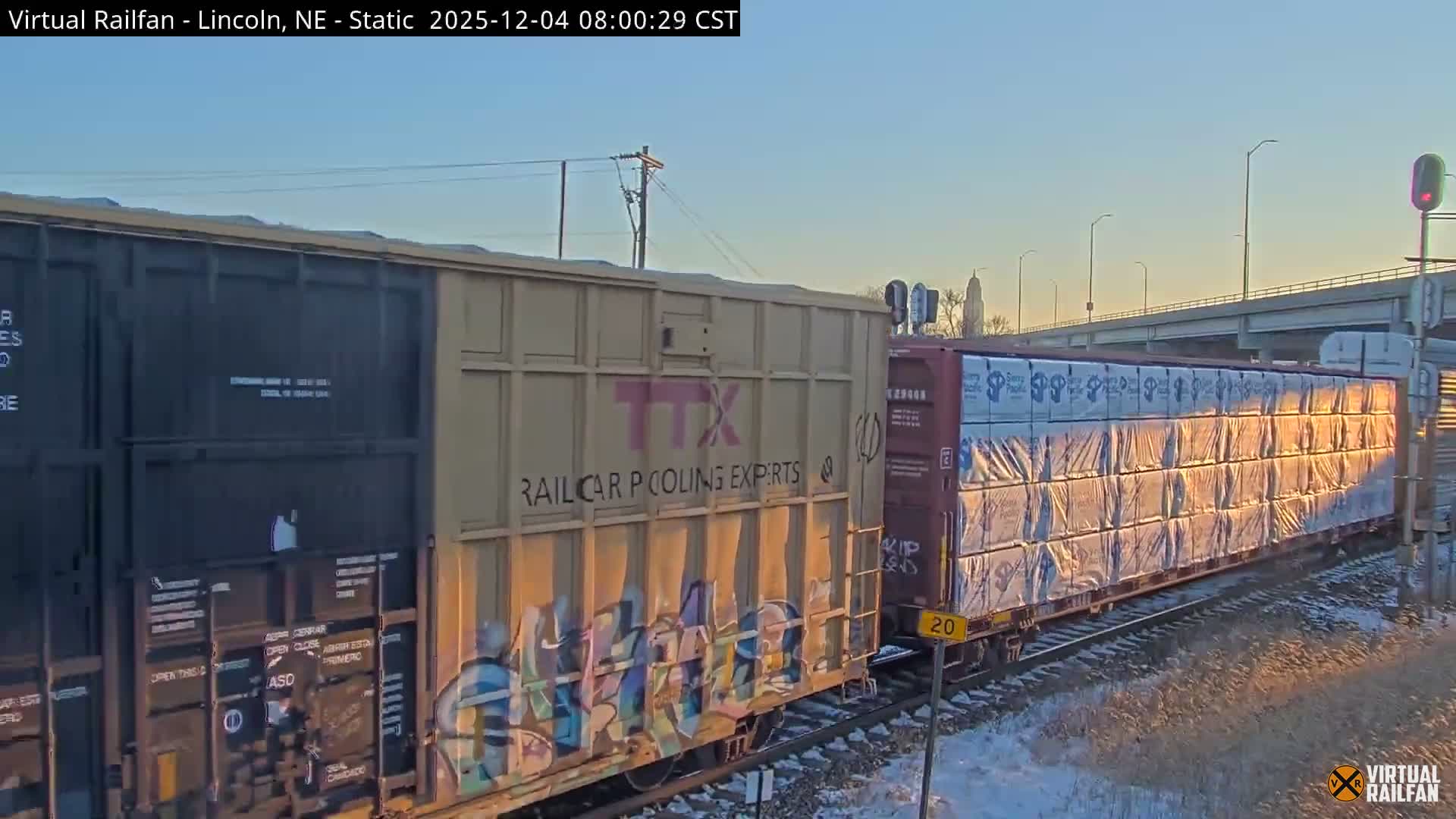 Lincoln Railroad Junction Live Cam - Lincoln, Lancaster,Nebraska, USA 