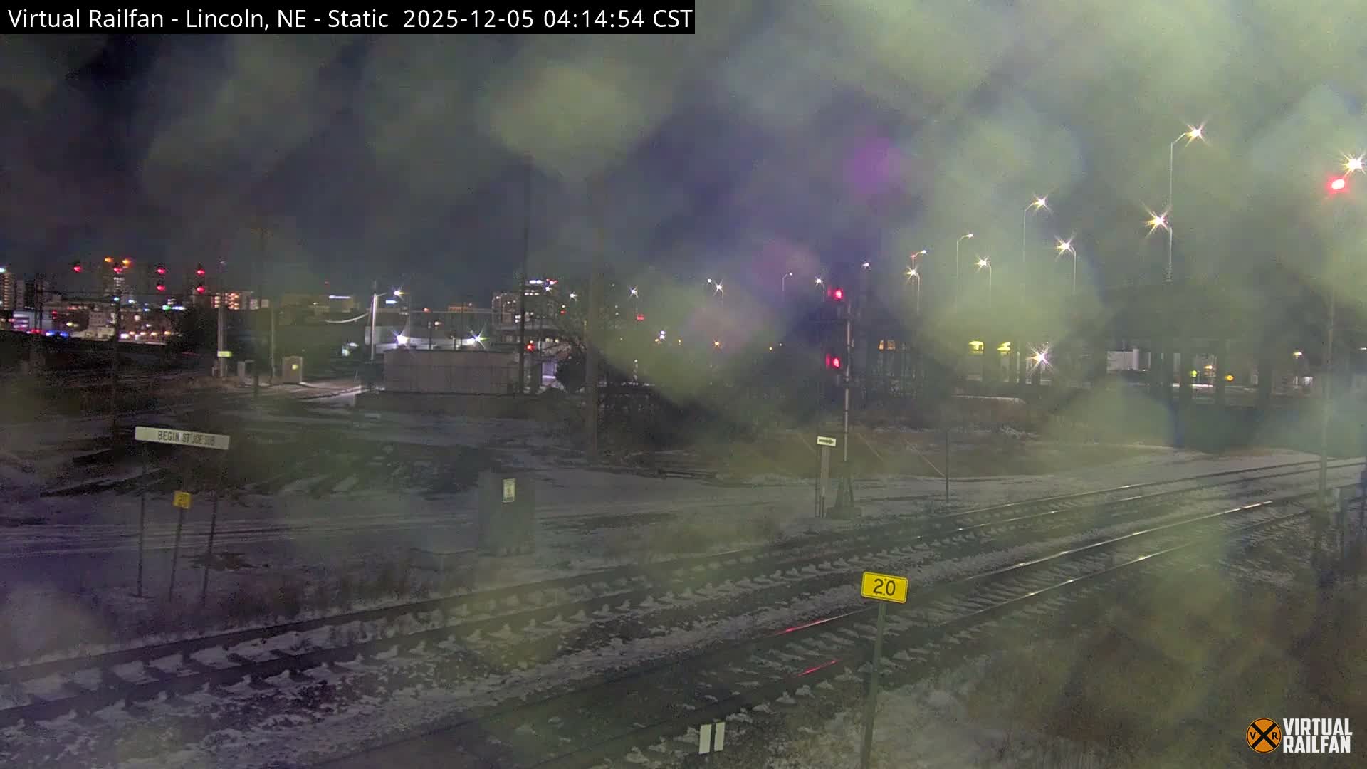 Lincoln Railroad Junction Live Cam - Lincoln, Lancaster,Nebraska, USA 