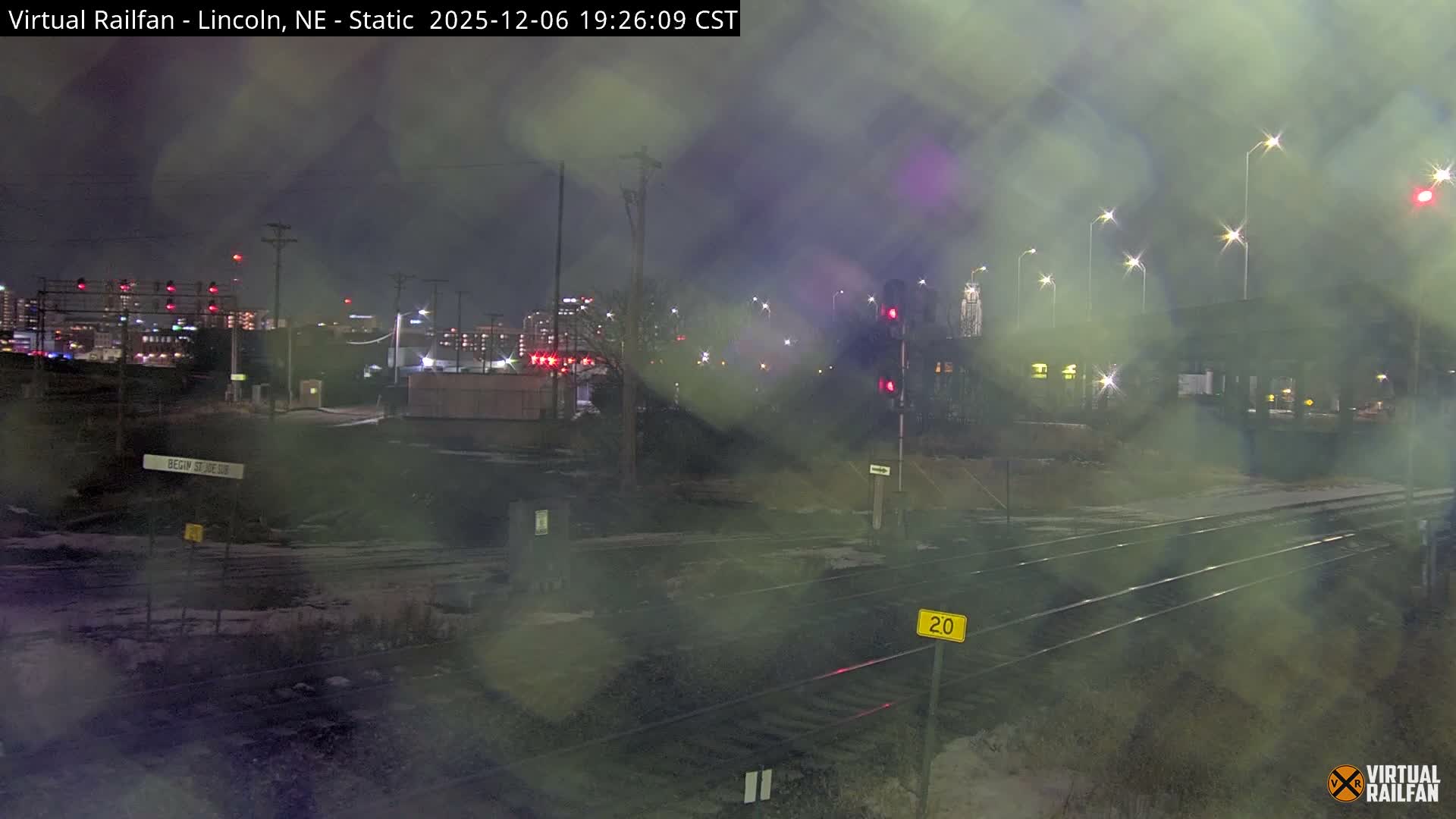 Lincoln Railroad Junction Live Cam - Lincoln, Lancaster,Nebraska, USA 
