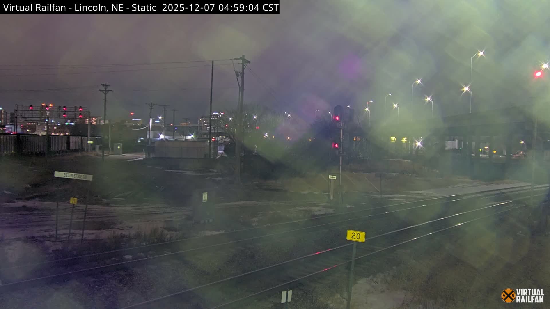 Lincoln Railroad Junction Live Cam - Lincoln, Lancaster,Nebraska, USA 