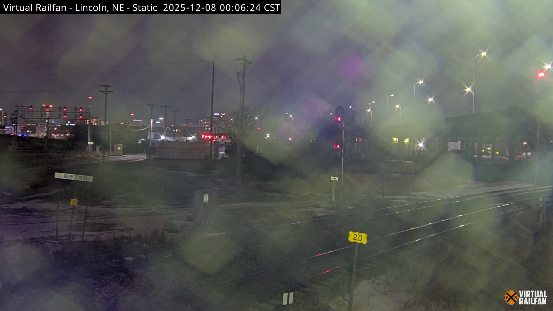 Lincoln Railroad Junction Live Cam - Lincoln, Lancaster,Nebraska, USA 