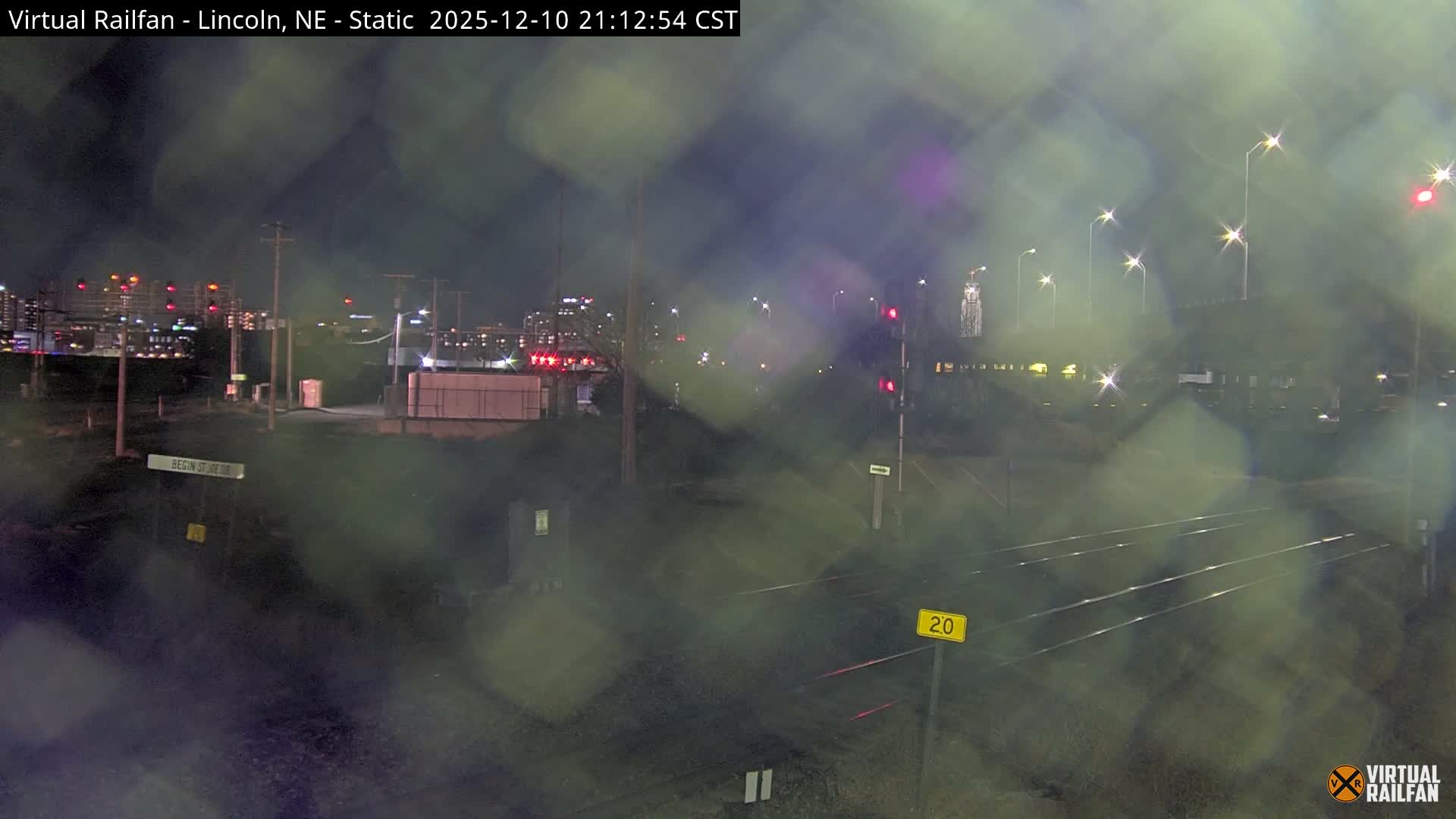 Lincoln Railroad Junction Live Cam - Lincoln, Lancaster,Nebraska, USA 