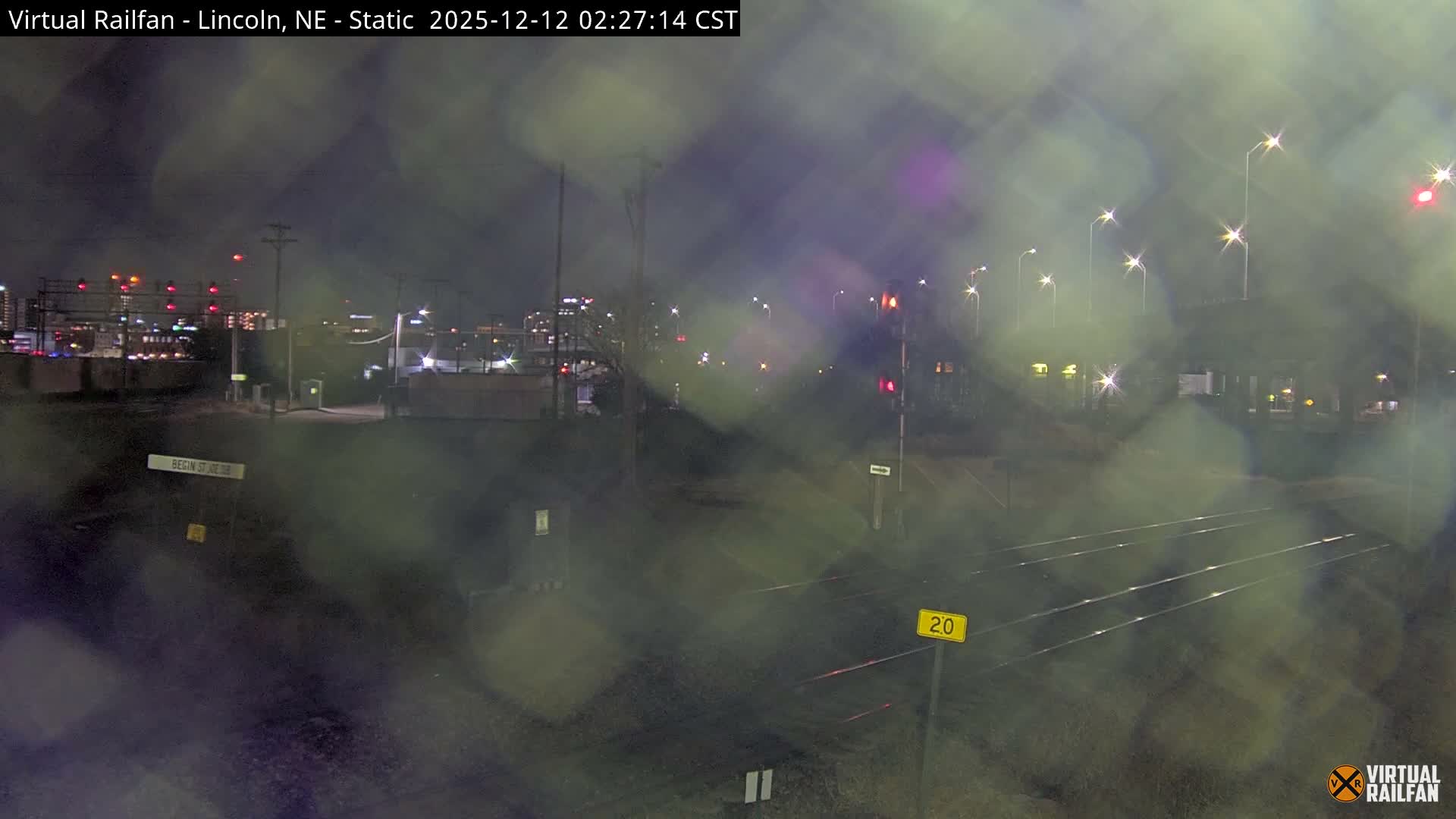 Lincoln Railroad Junction Live Cam - Lincoln, Lancaster,Nebraska, USA 