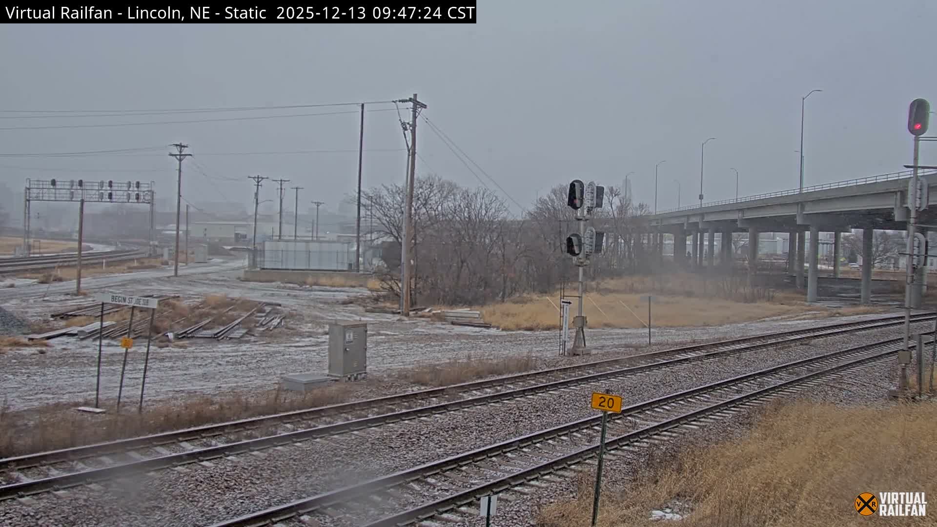 Lincoln Railroad Junction Live Cam - Lincoln, Lancaster,Nebraska, USA 